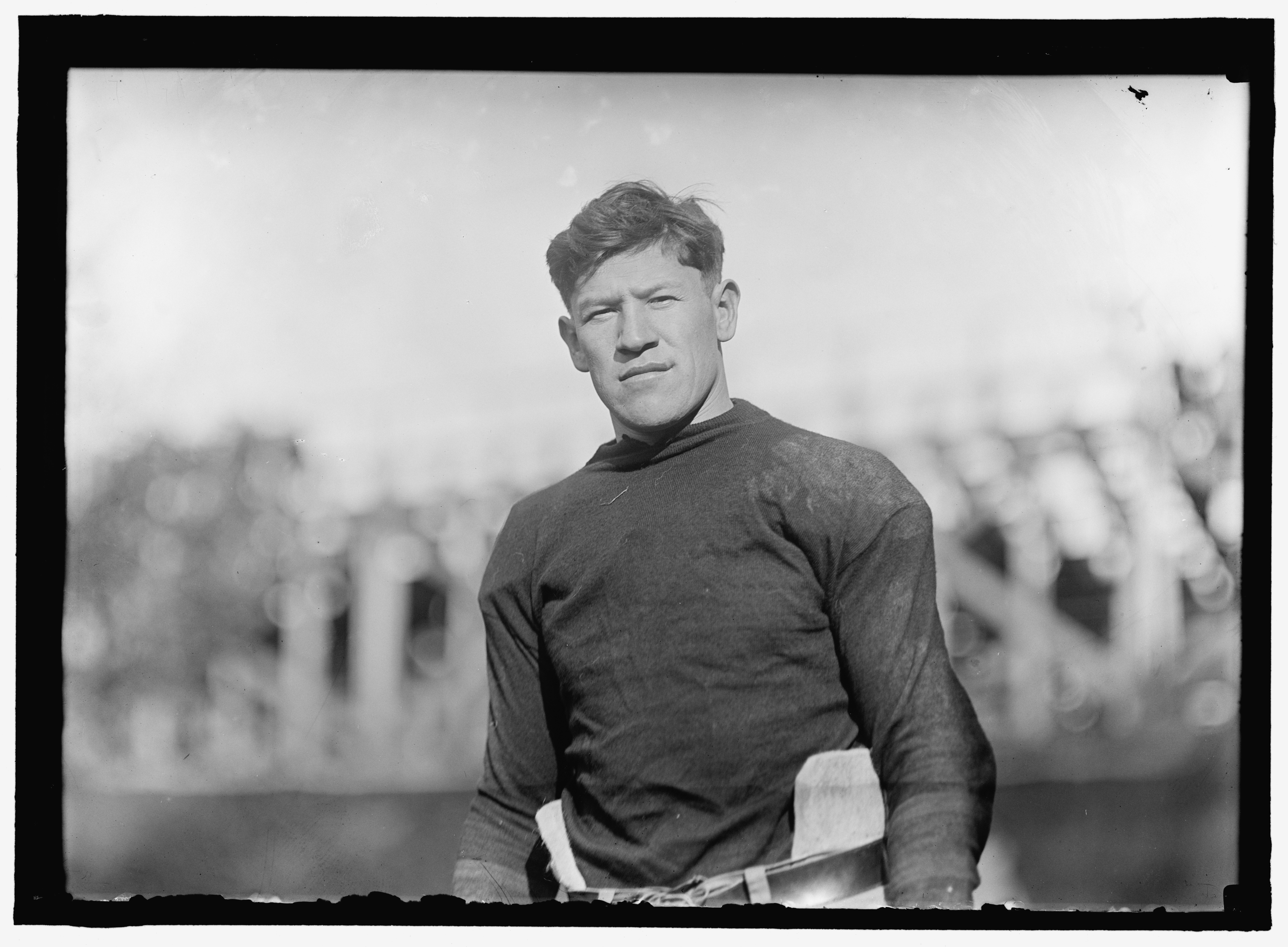 Jim Thorpe is one of two people to have won an Olympic gold medal and be elected to the Pro Football Hall of Fame, along with Bob Hayes. (Photo by Heritage Art/Heritage Images via Getty Images)