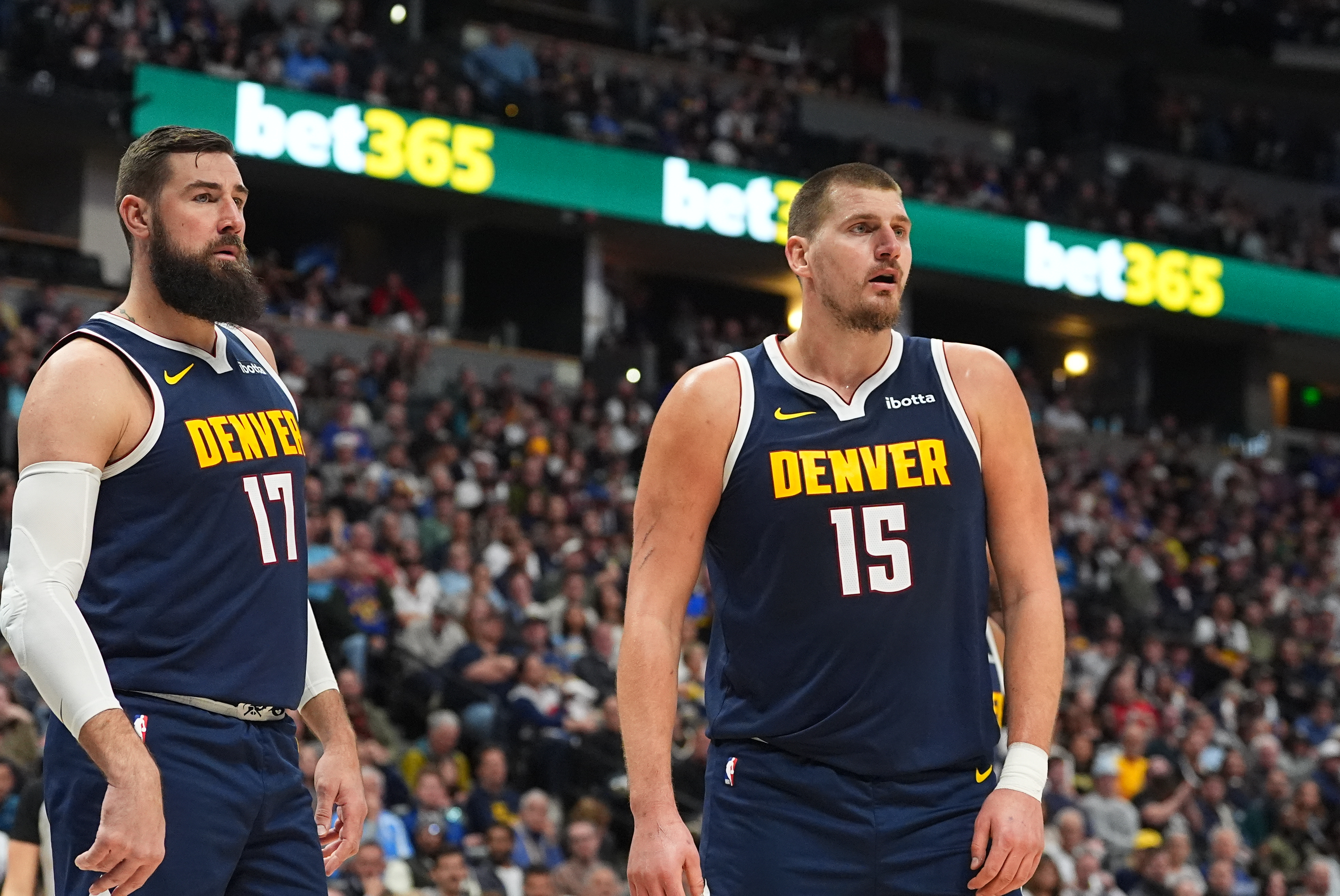 With Nikola Jokić already out, Nuggets lose his back-up Jonas Valančiūnas to calf strain