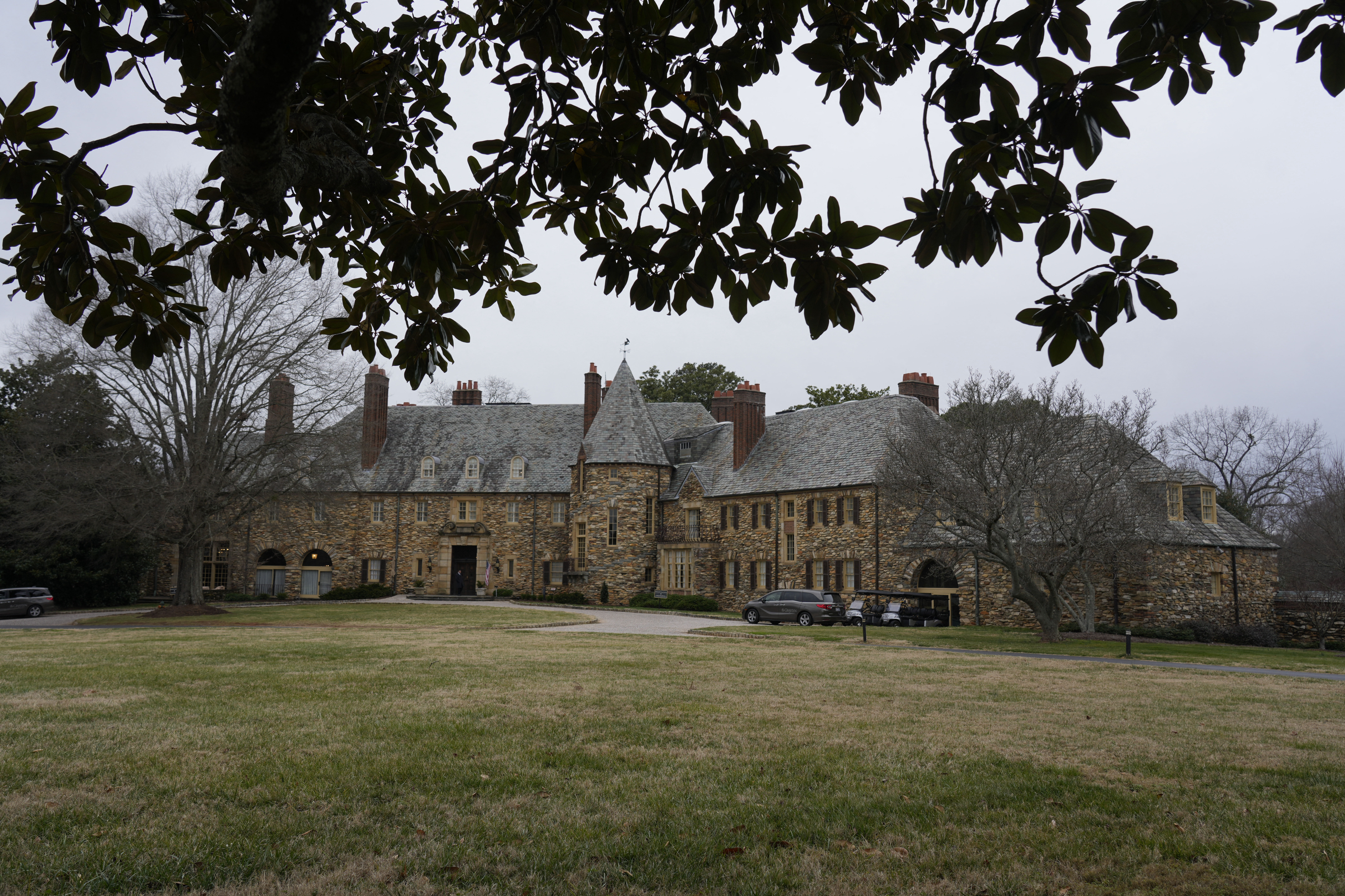 Jan 14, 2026; Winston-Salem, North Carolina, USA; The German Football Association chose Wake Forest University as its Team Base Camp for FIFA World Cup 2026. A general view of the Graylyn hotel where the team will stay. Mandatory Credit: Chuck Burton-Imagn Images