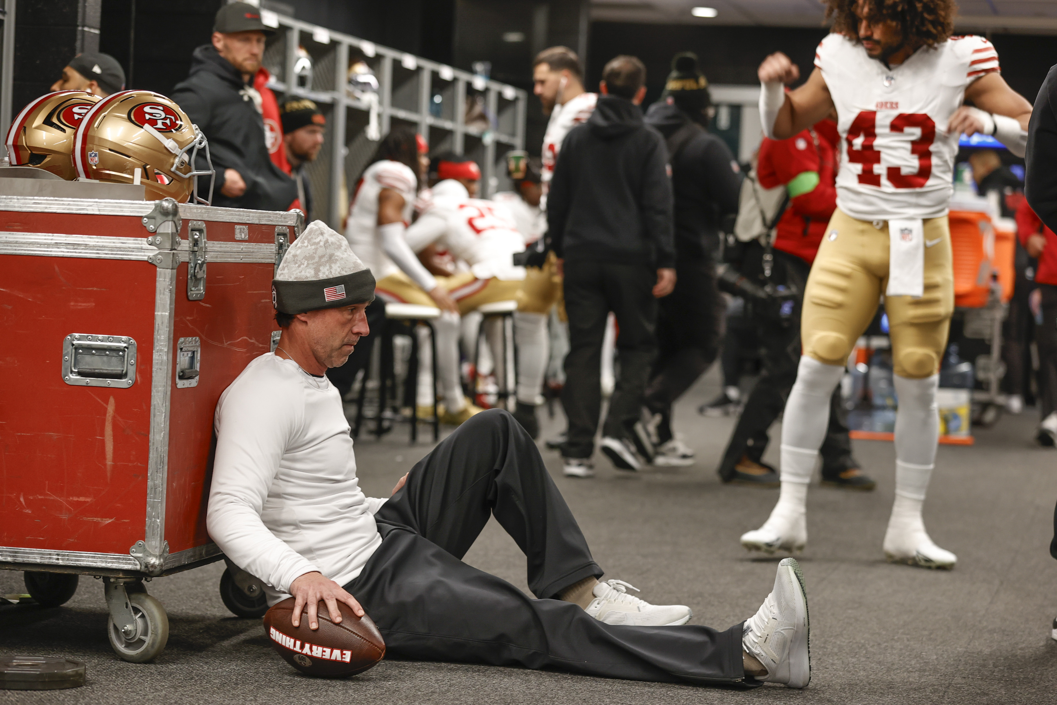 49ers head coach Kyle Shanahan and his team found out they'll have a second international game this upcoming season. (Photo by Michael Zagaris/San Francisco 49ers/Getty Images)