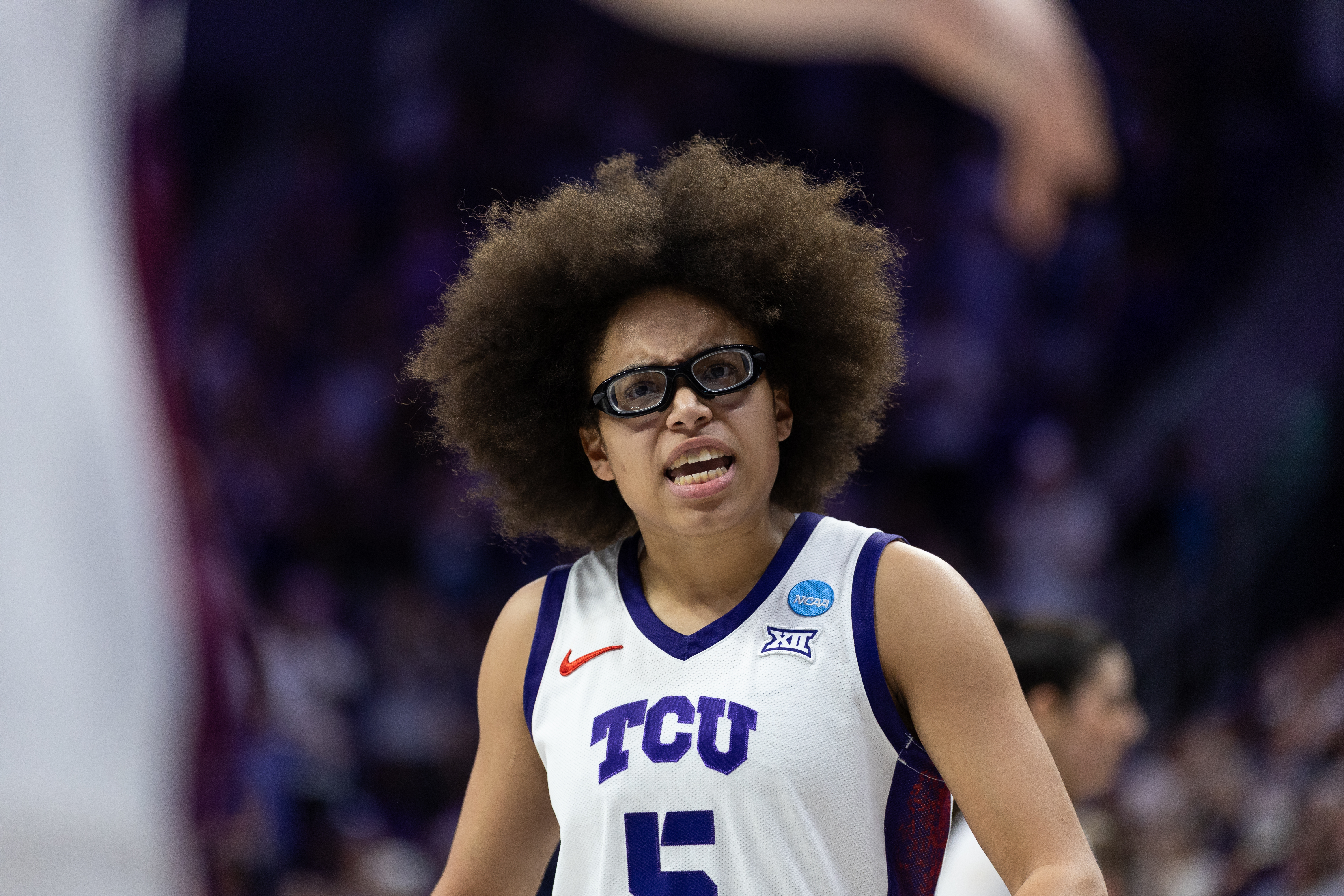 Olivia Miles and the Horned Frogs held on for a frantic win to advance to the Sweet 16.