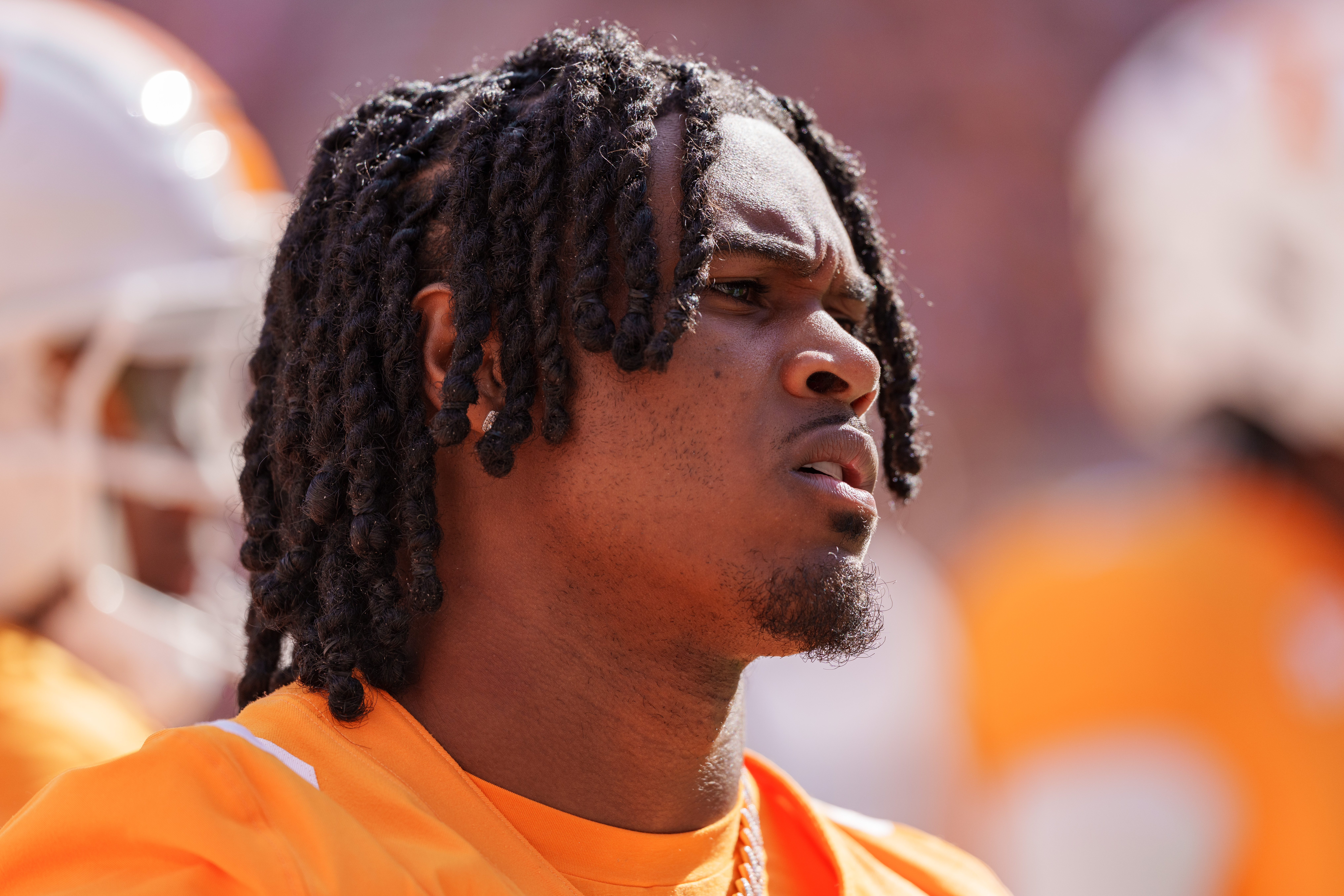 Jermod McCoy, who missed all last season after suffering a torn ACL, slid in the NFL Draft. (Photo by Jacob Kupferman/Getty Images)