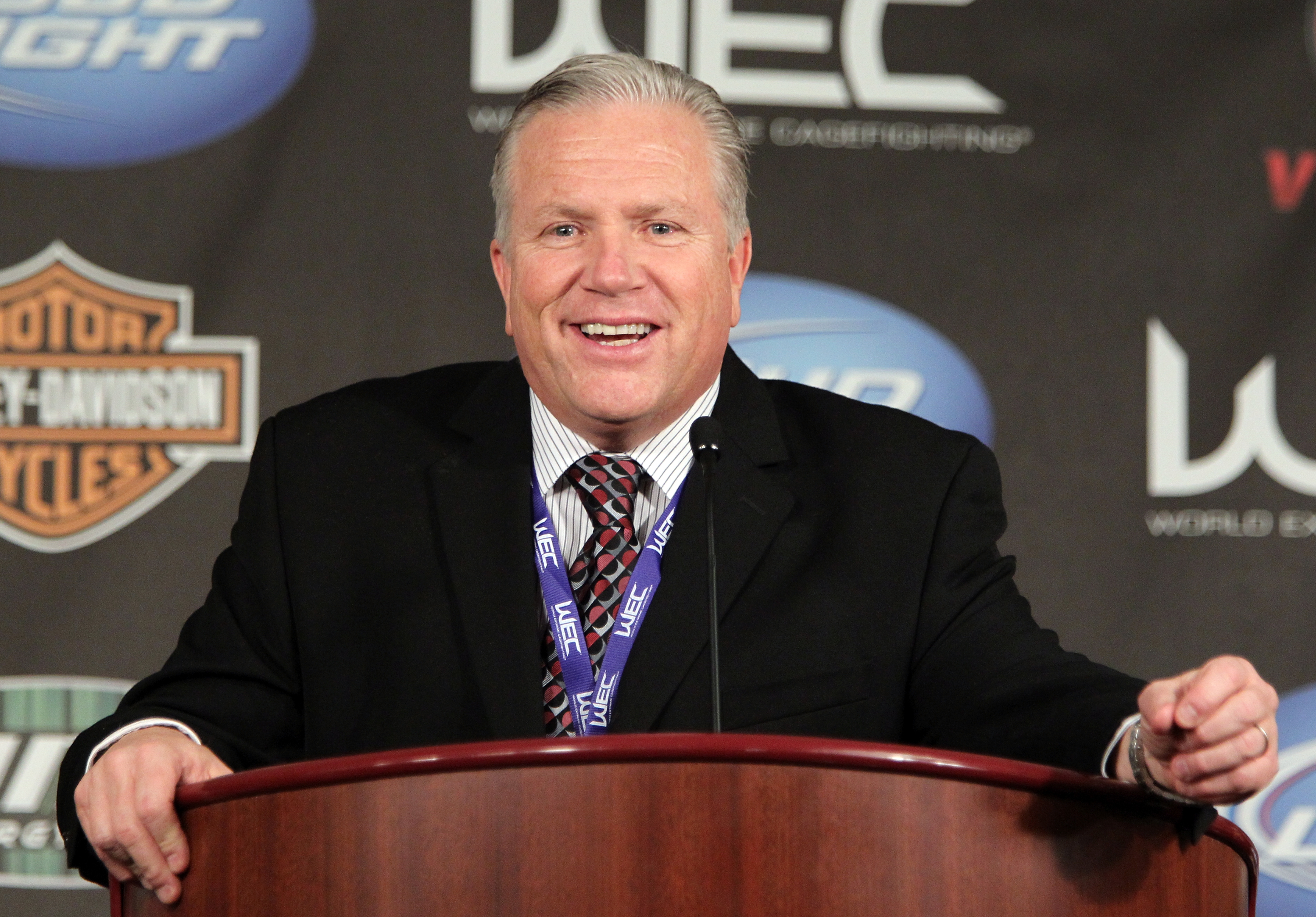 GLENDALE, AZ - DECEMBER 16:  WEC General Manager Reed Harris attends the WEC 53 post-fight press conference at the Jobing.com Arena on December 16, 2010 in Glendale, Arizona.  (Photo by Josh Hedges/Zuffa LLC/Zuffa LLC via Getty Images)