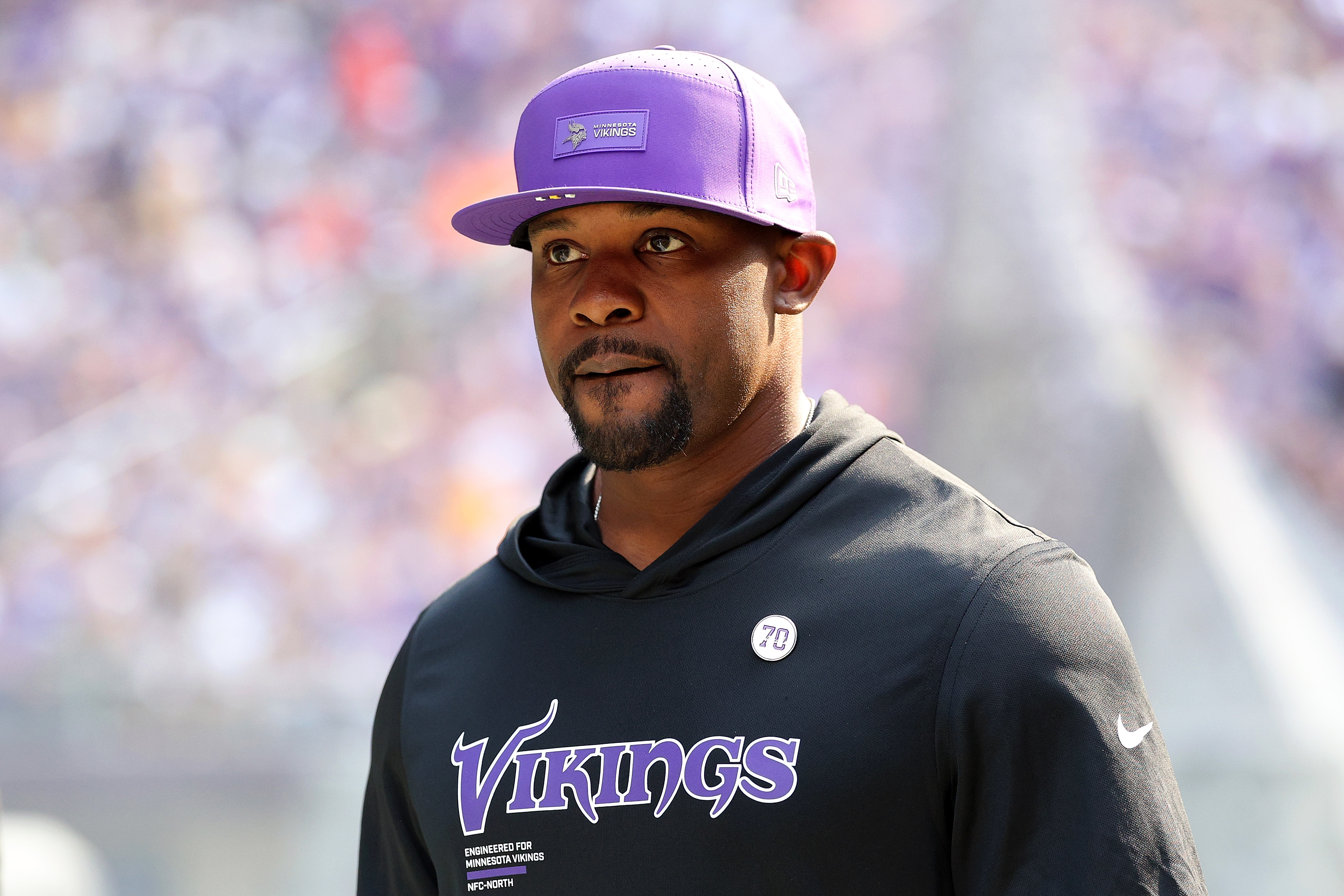 Brian Flores' Vikings defense could reach another level with Dexter Lawrence. (Photo by David Berding/Getty Images)