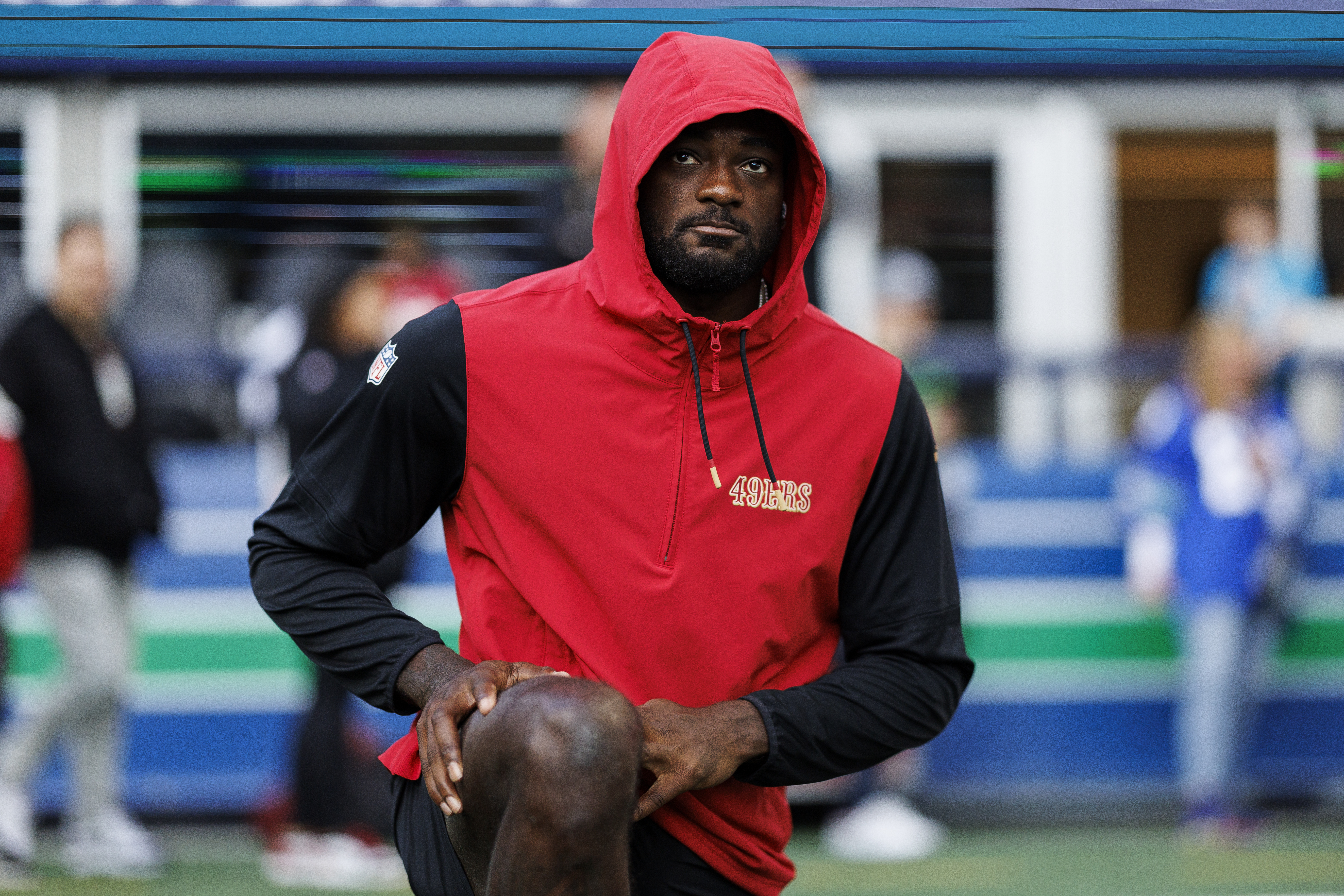 What will happen with Brandon Aiyuk during the 2026 season? (Photo by Brooke Sutton/Getty Images)