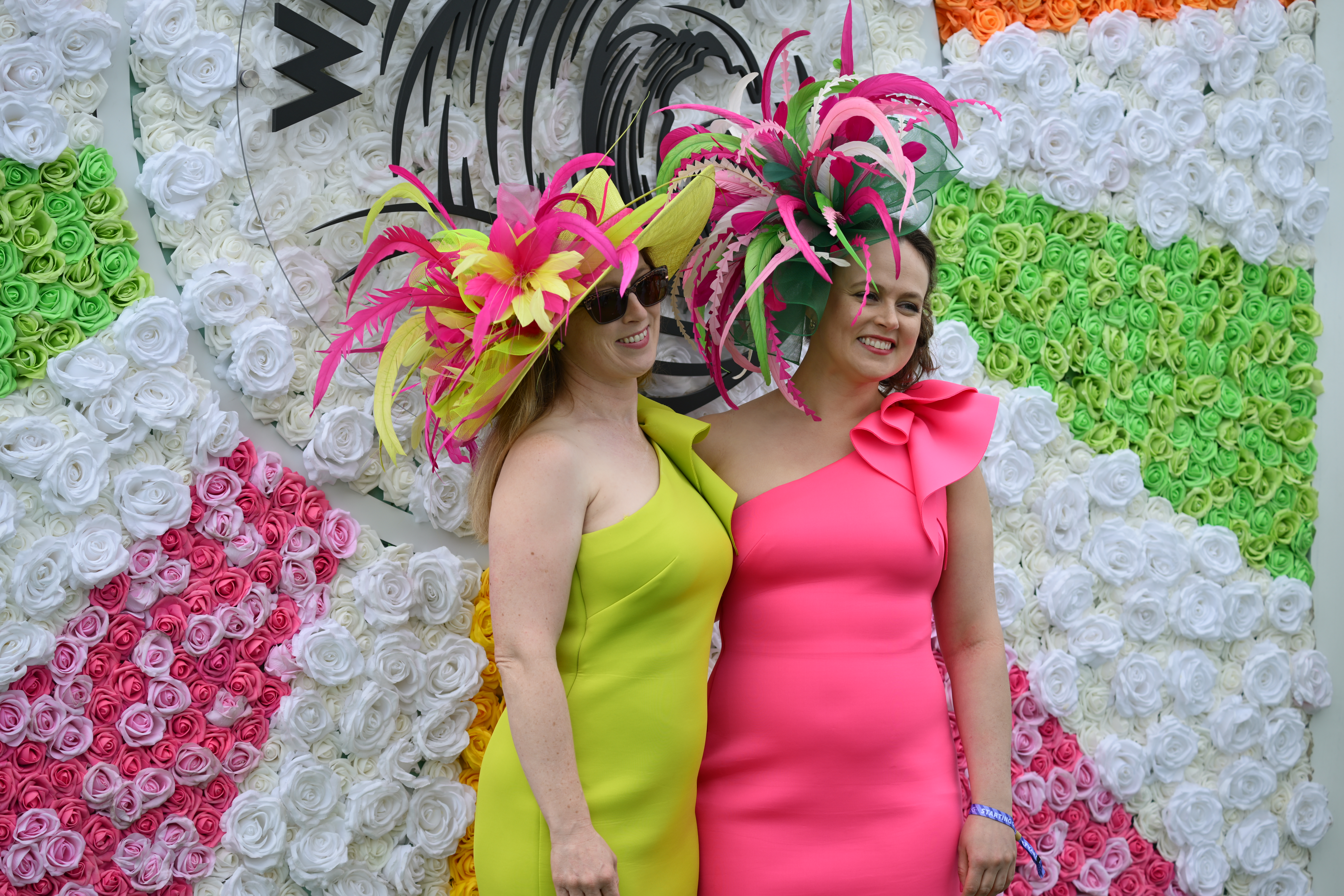 LOUISVILLE, KY - MAY 2: People attend the Kentucky Derby at Churchill Downs Race Track on May 2, 2026 in Louisville, Kentucky. (Photo by Horsephotos/Getty Images)
