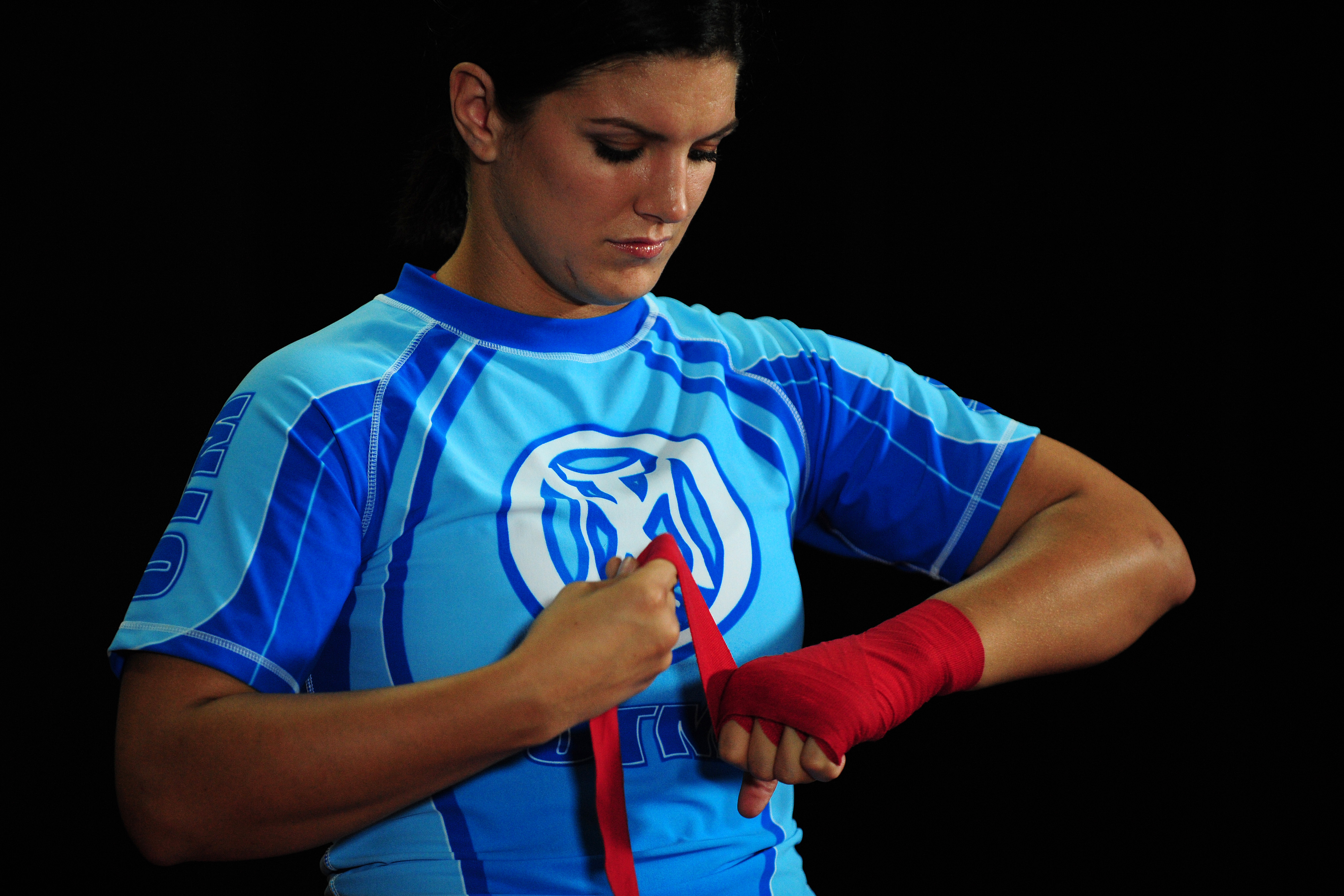 LOS ANGELES, CA - SEPTEMBER 17:  MMA Superstar Gina Carano is seen during the Workout/Media Day with Kimbo Slice and Gina Carano at the Legends Mixed Martial Arts Training Center on September 17, 2008 in Los Angeles, California.  (Photo by Robert Laberge/Getty Images)