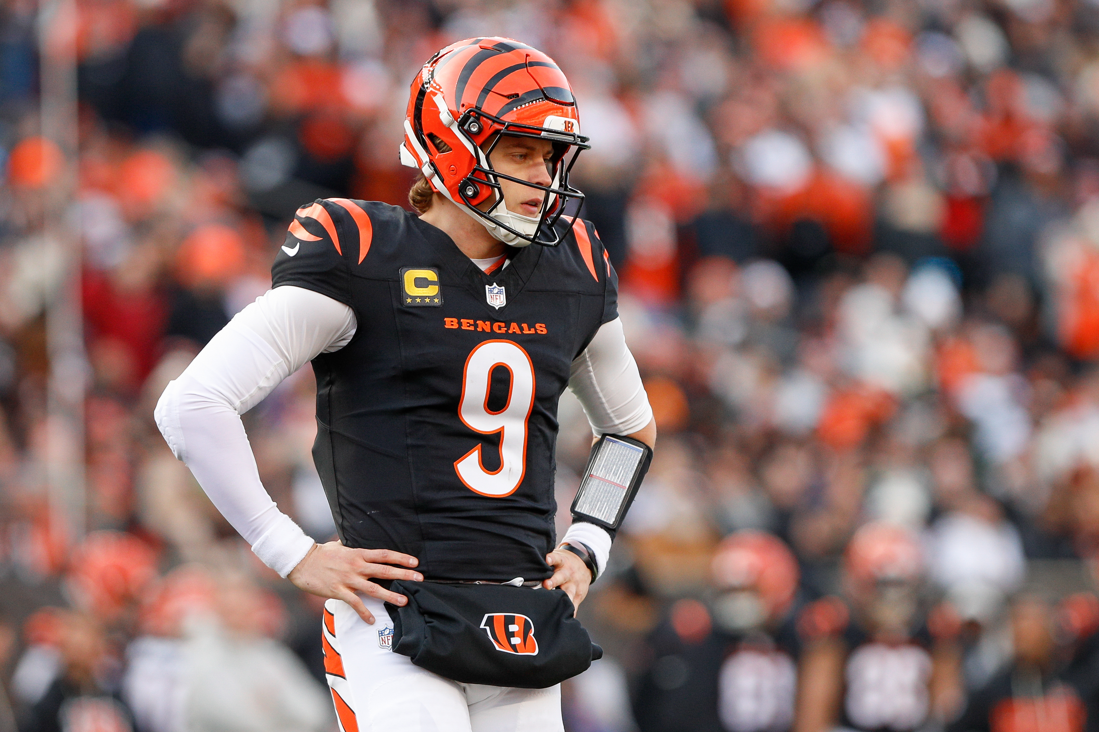 Joe Burrow and the Cincinnati Bengals haven't been to the playoffs since the end of the 2022 season. (Photo by Ian Johnson/Icon Sportswire via Getty Images)