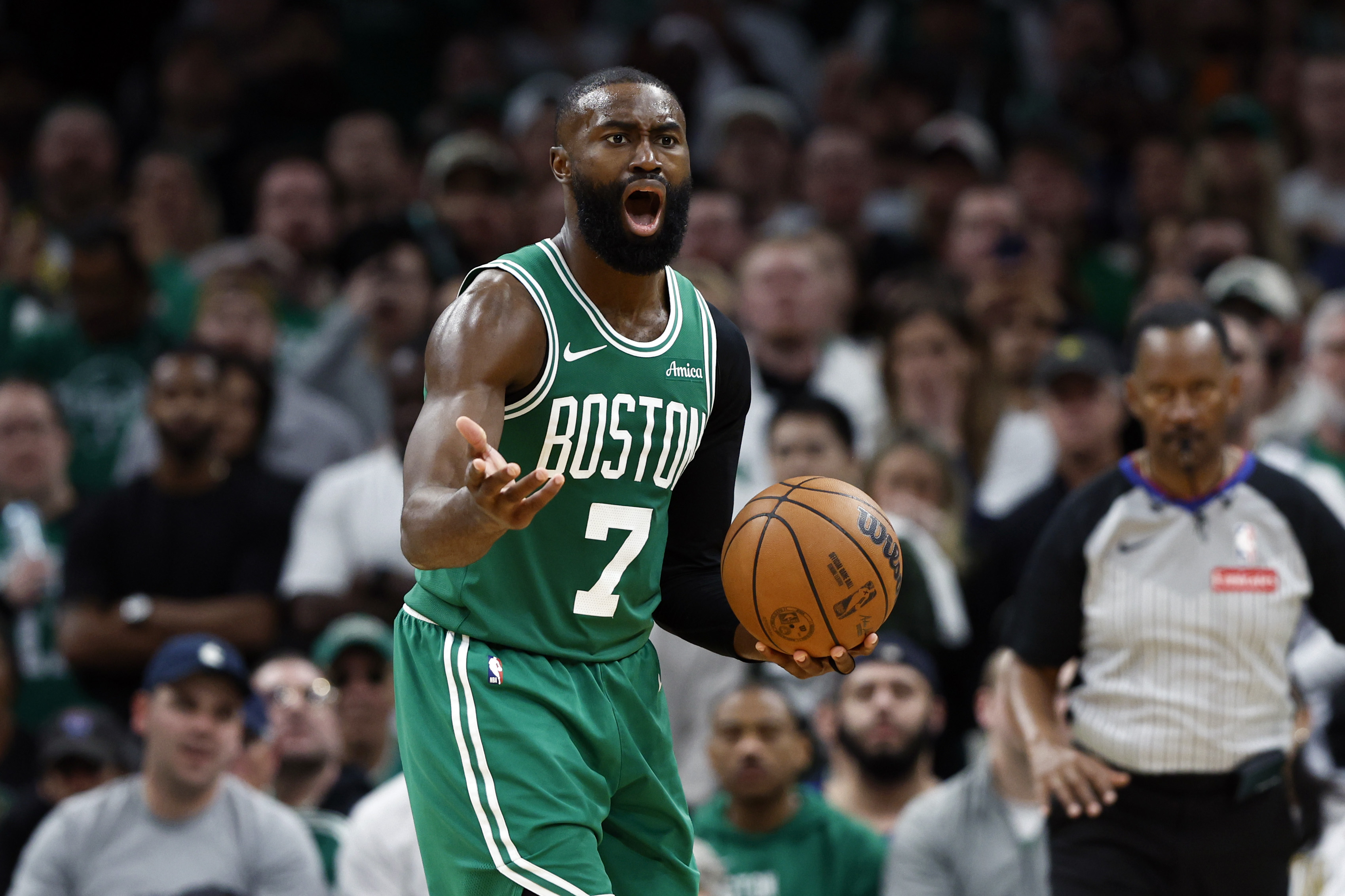 Jaylen Brown fined again by NBA for latest ref complaints from Celtics' Game 7 loss