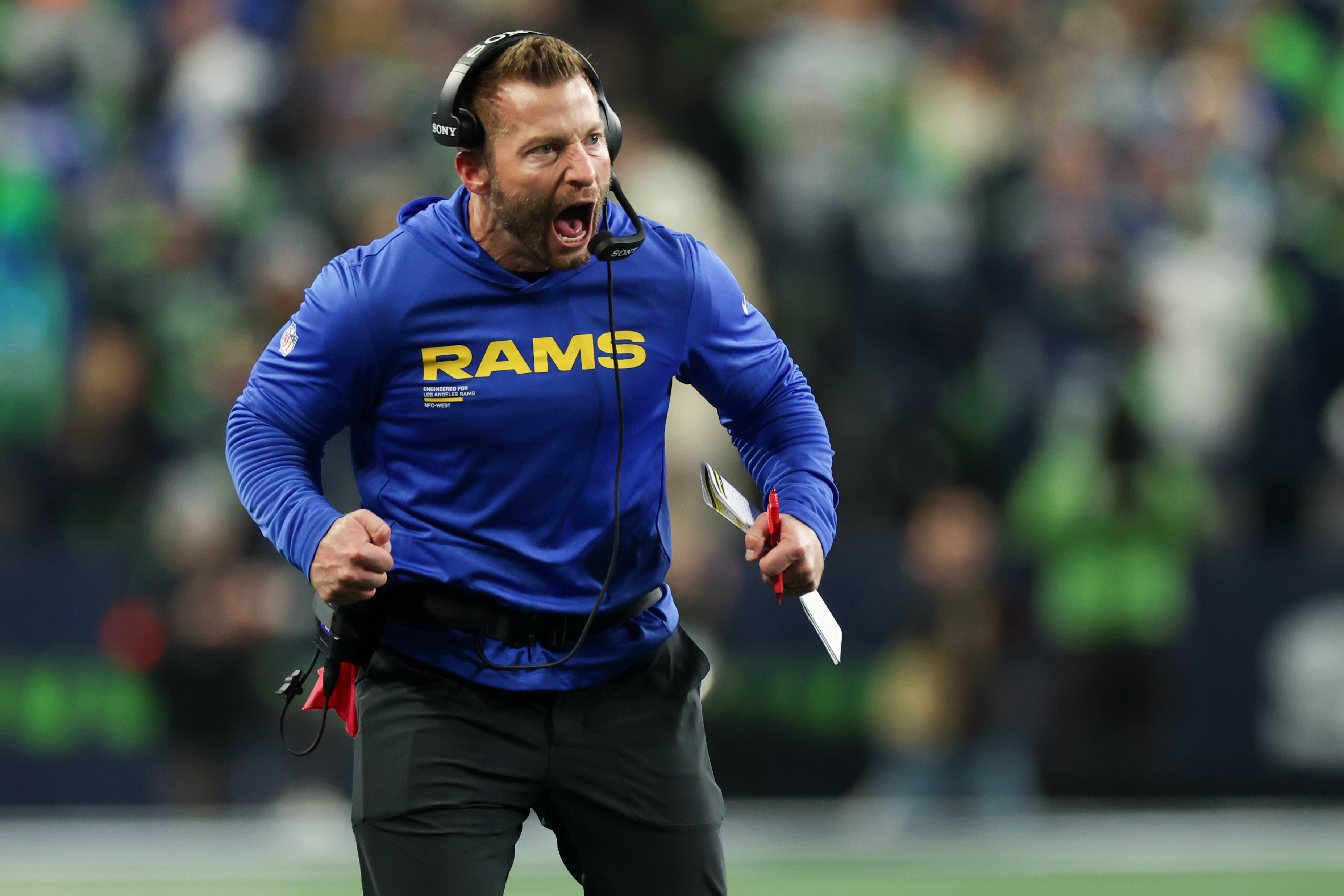 Los Angeles Rams head coach Sean McVay has a prime opportunity to win a second championship this season. (Robert Gauthier / Los Angeles Times via Getty Images)