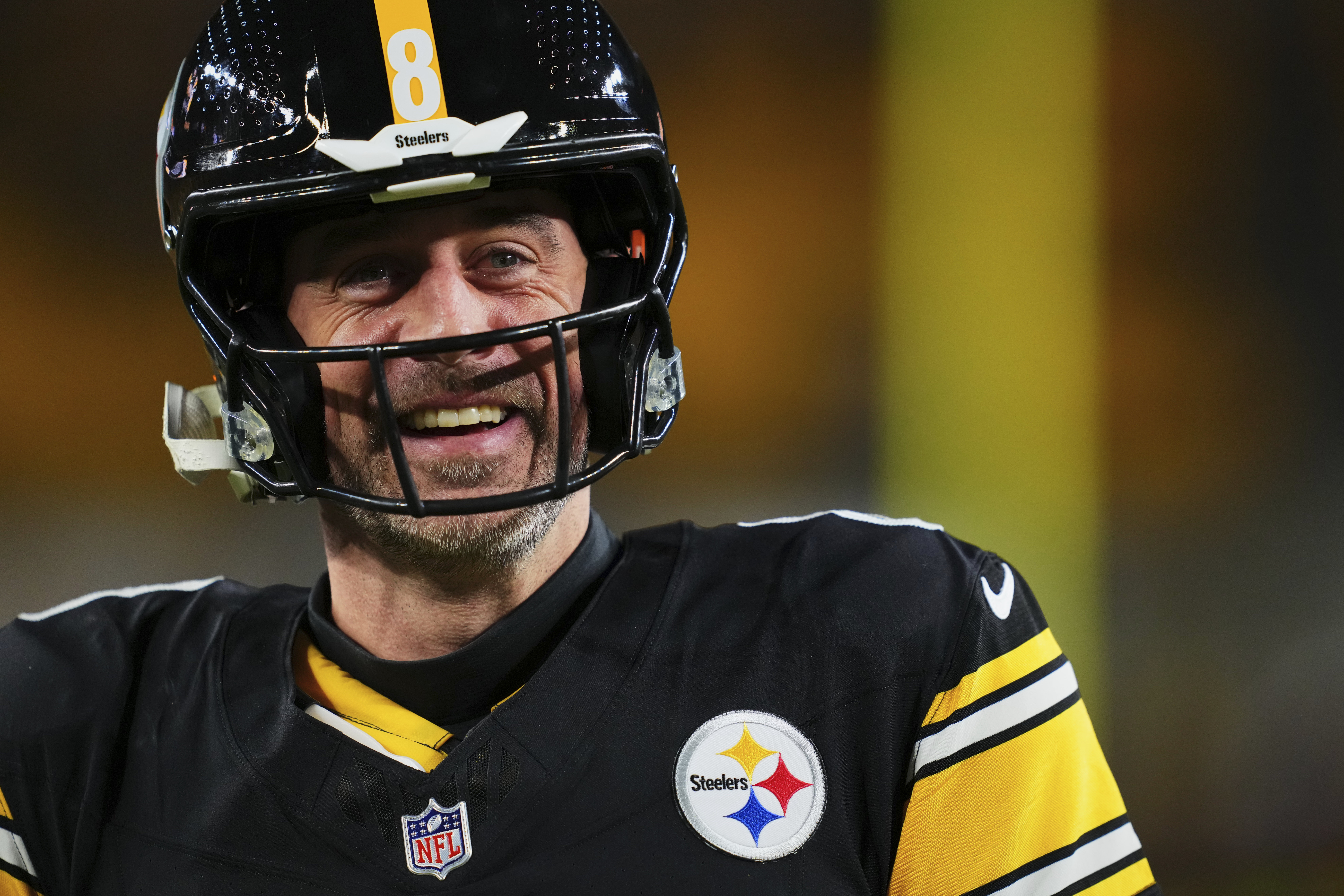 Pittsburgh Steelers quarterback Aaron Rodgers will be entering his 22nd NFL season. (Photo by Cooper Neill/Getty Images)