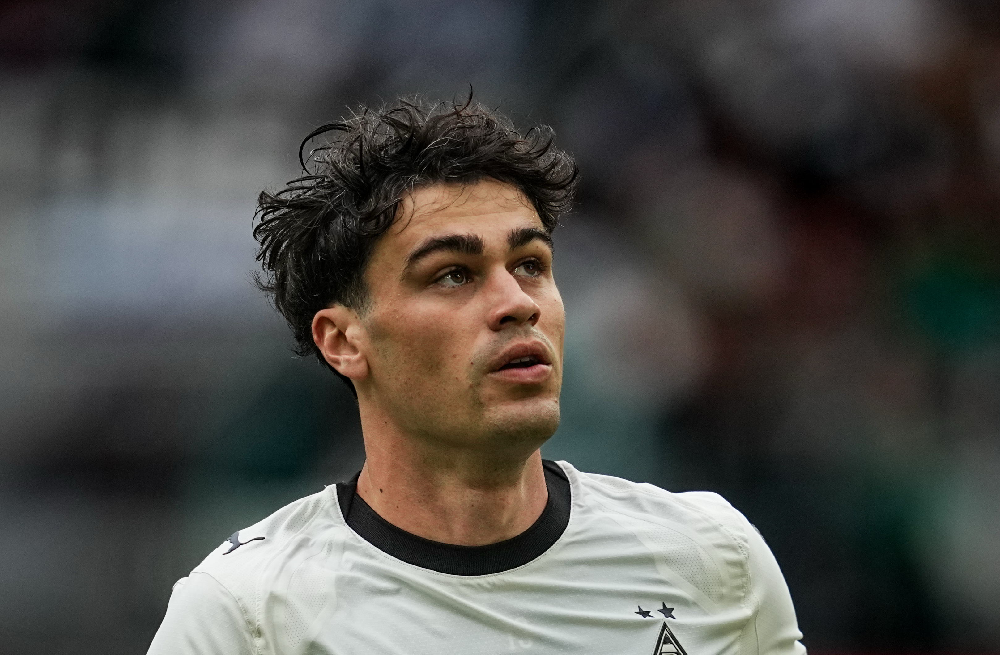 Giovanni Reyna (Borussia M0nchengladbach)  looks on during Matchday 32 1.Bundesliga: Borussia Mönchengladbach and Borussia Dortmund at Borussia-Park, Mönchengladbach, Germany on May 03  2026. (Photo by Ulrik Pedersen/NurPhoto via Getty Images)