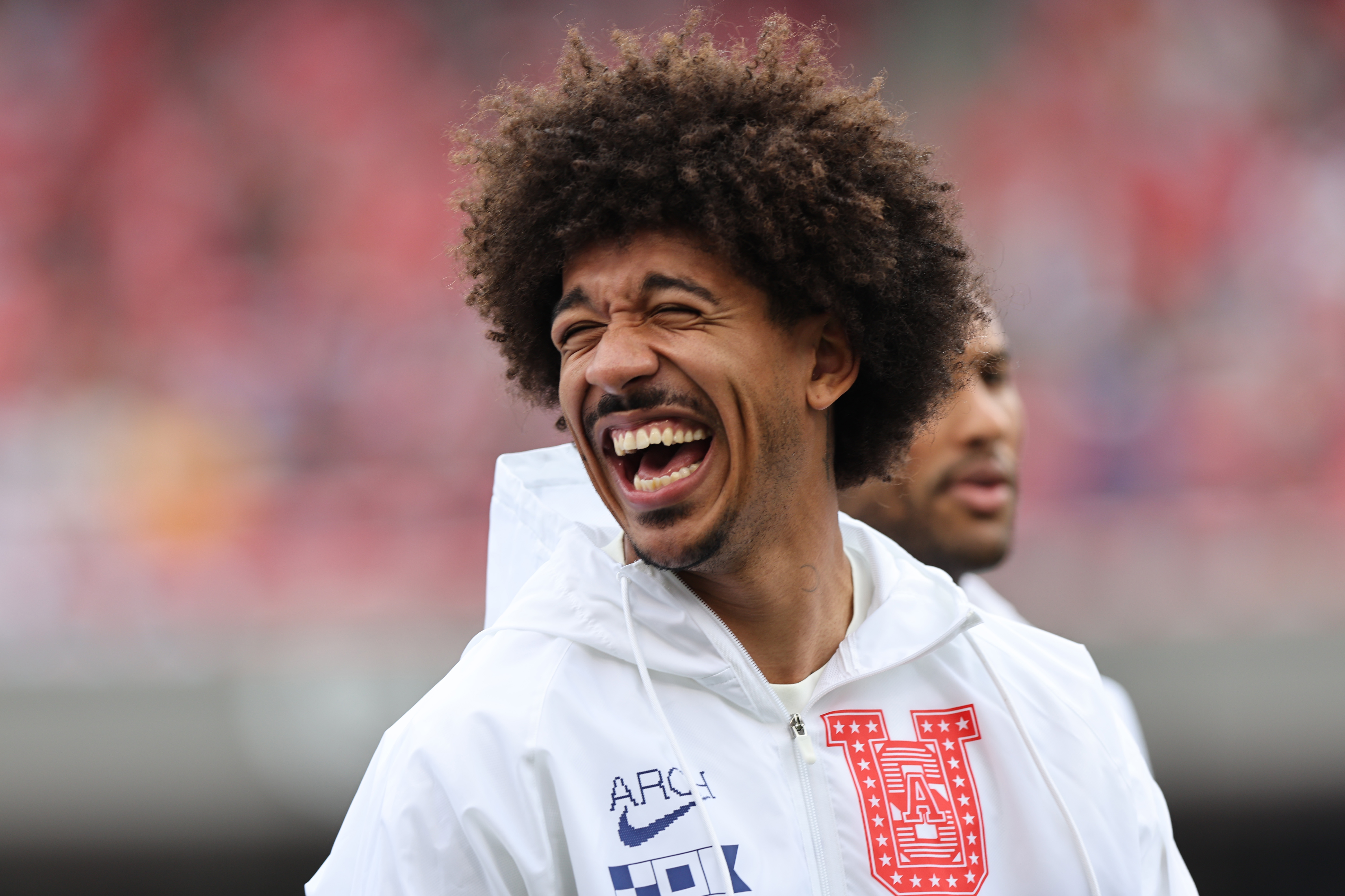 CHICAGO, ILLINOIS - JUNE 06: Chris Richards of the United States reacts prior to the international friendly match between United States and Germany at Soldier Field on June 06, 2026 in Chicago, Illinois. (Photo by Omar Vega/USSF/Getty Images)