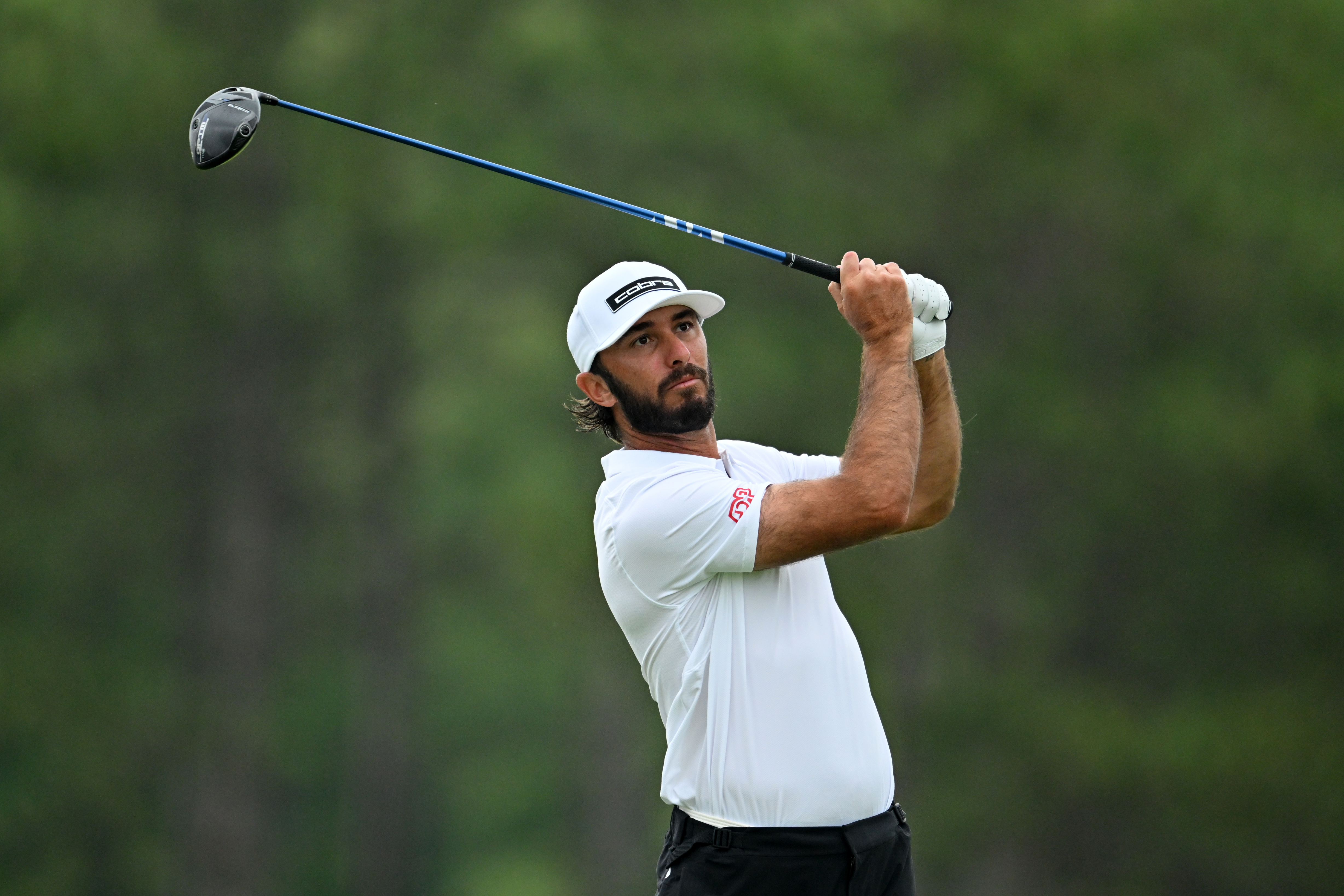 CALEDON, ONTARIO - JUNE 14: Max Homa of the United States plays his shot from the second tee during the final round of the RBC Canadian Open 2026 at TPC Toronto at Osprey Valley on June 14, 2026 in Caledon, Ontario. (Photo by Minas Panagiotakis/Getty Images)