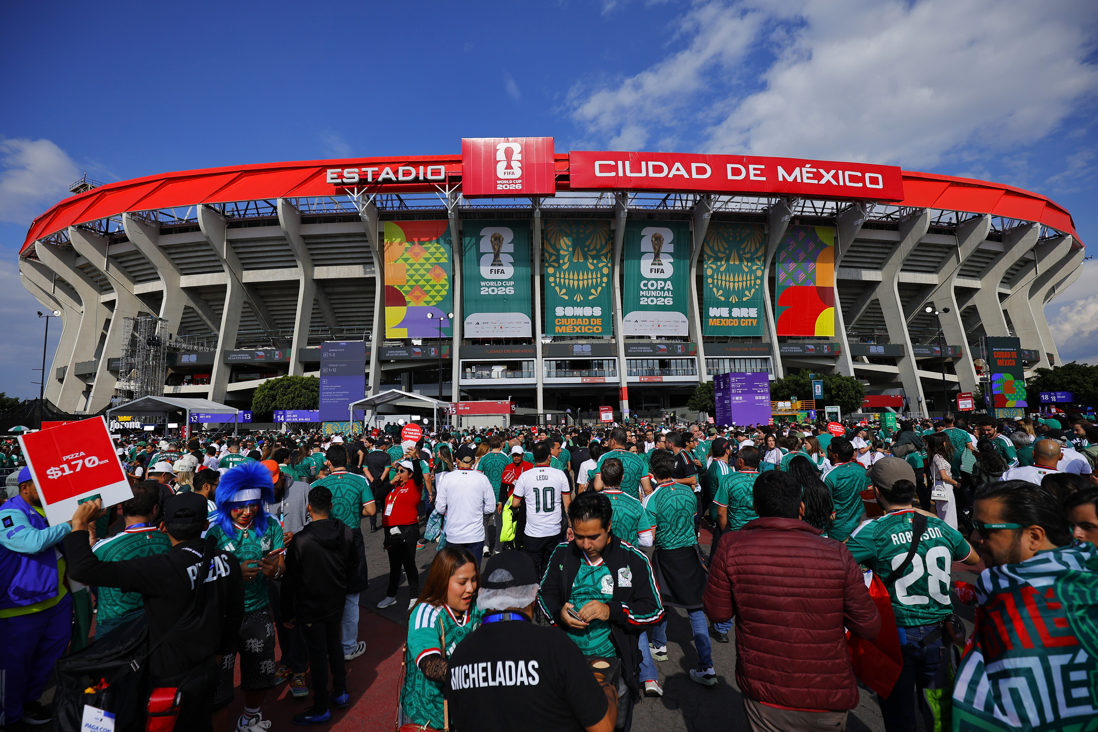 MEXICO CITY, MEXICO - JUNE 24: General view of the BANORTE stadium prior the FIFA World Cup 2026 Group A match between Czechia and Mexico at Mexico City Stadium on June 24, 2026 in Mexico City, Mexico. (Photo by Luis Cano/Jam Media/Getty Images)