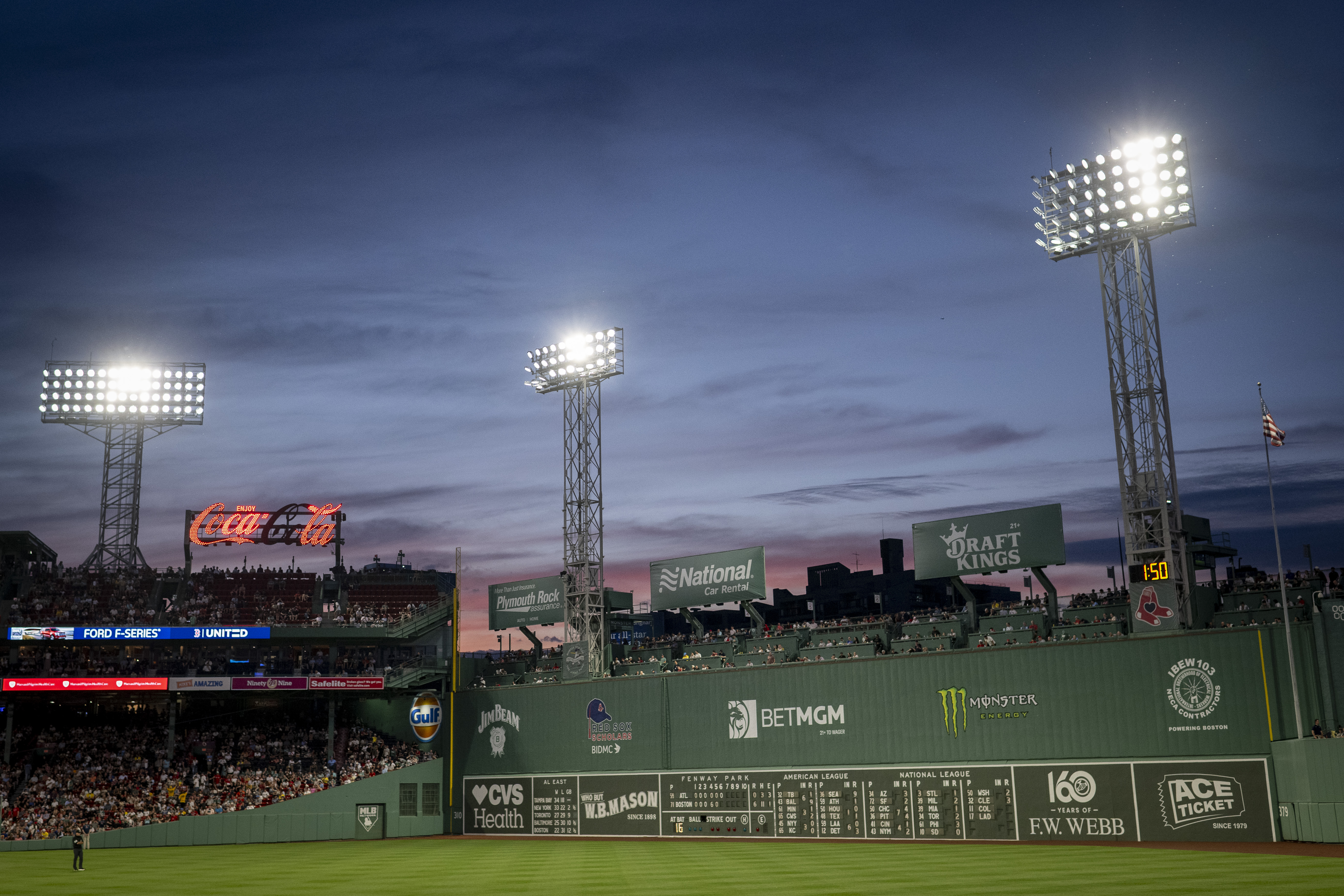 BOSTON, MASSACHUSETTS - MAY 27: A general view of the Green Monster during a game between the Atlanta Braves and the Boston Red Sox on May 27, 2026 at Fenway Park in Boston, Massachusetts. (Photo by Maddie Malhotra/Boston Red Sox/Getty Images)