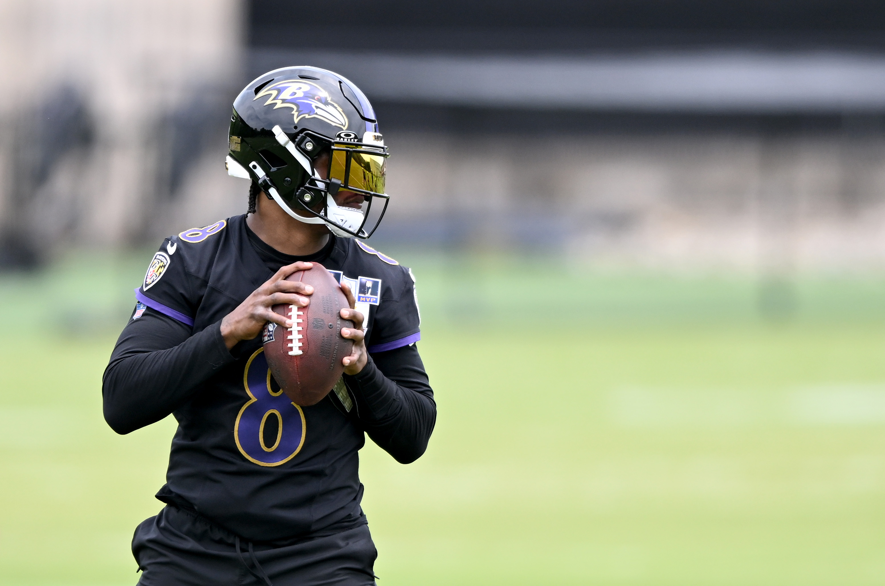 Lamar Jackson and the Ravens are trying to get back to the playoffs after missing out last season. (Photo by G Fiume/Getty Images)