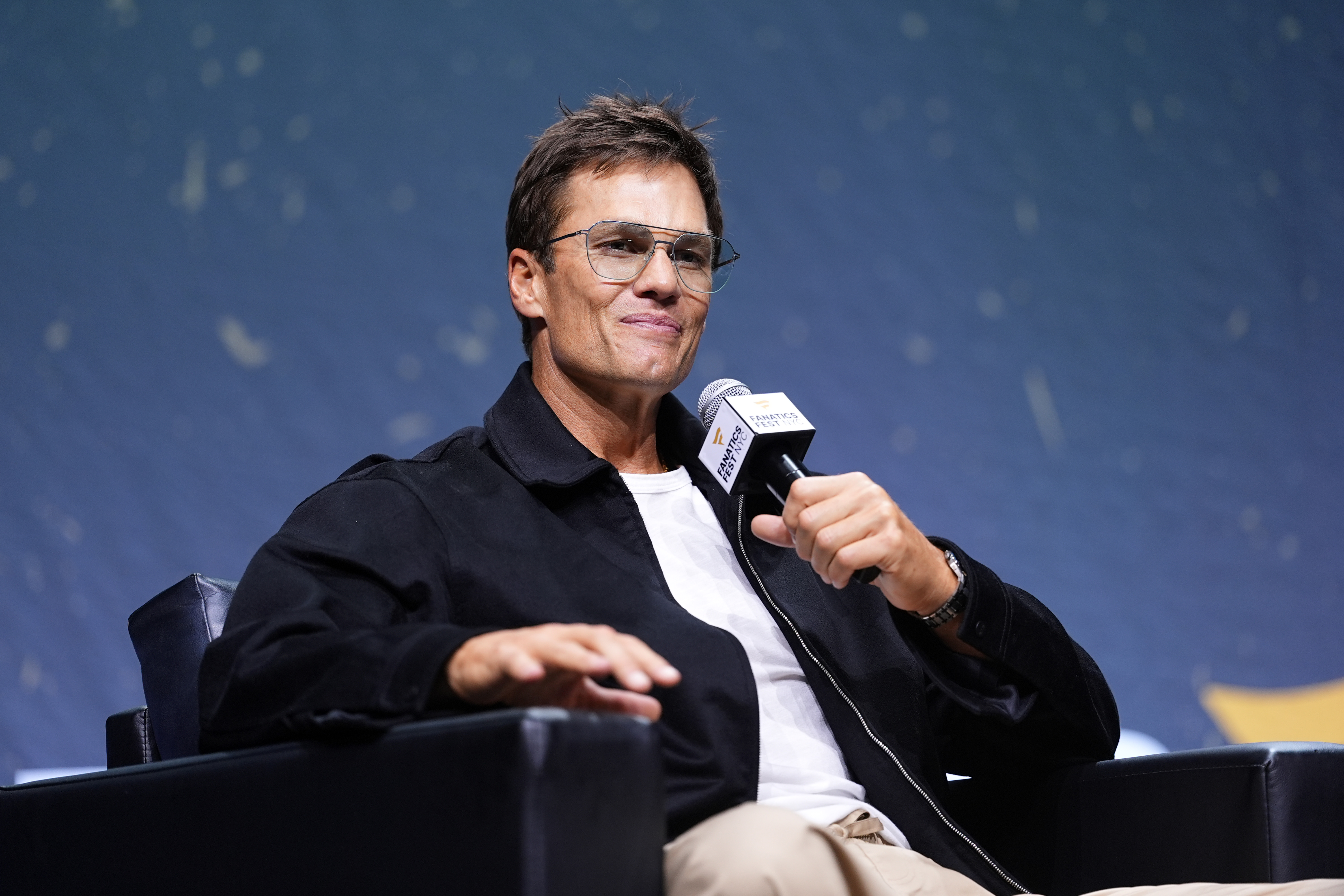 NEW YORK, NEW YORK - JULY 16: Tom Brady attends Fanatics Fest NYC 2026 at Jacob Javits Center on July 16, 2026 in New York City. (Photo by John Nacion/Getty Images for Fanatics)