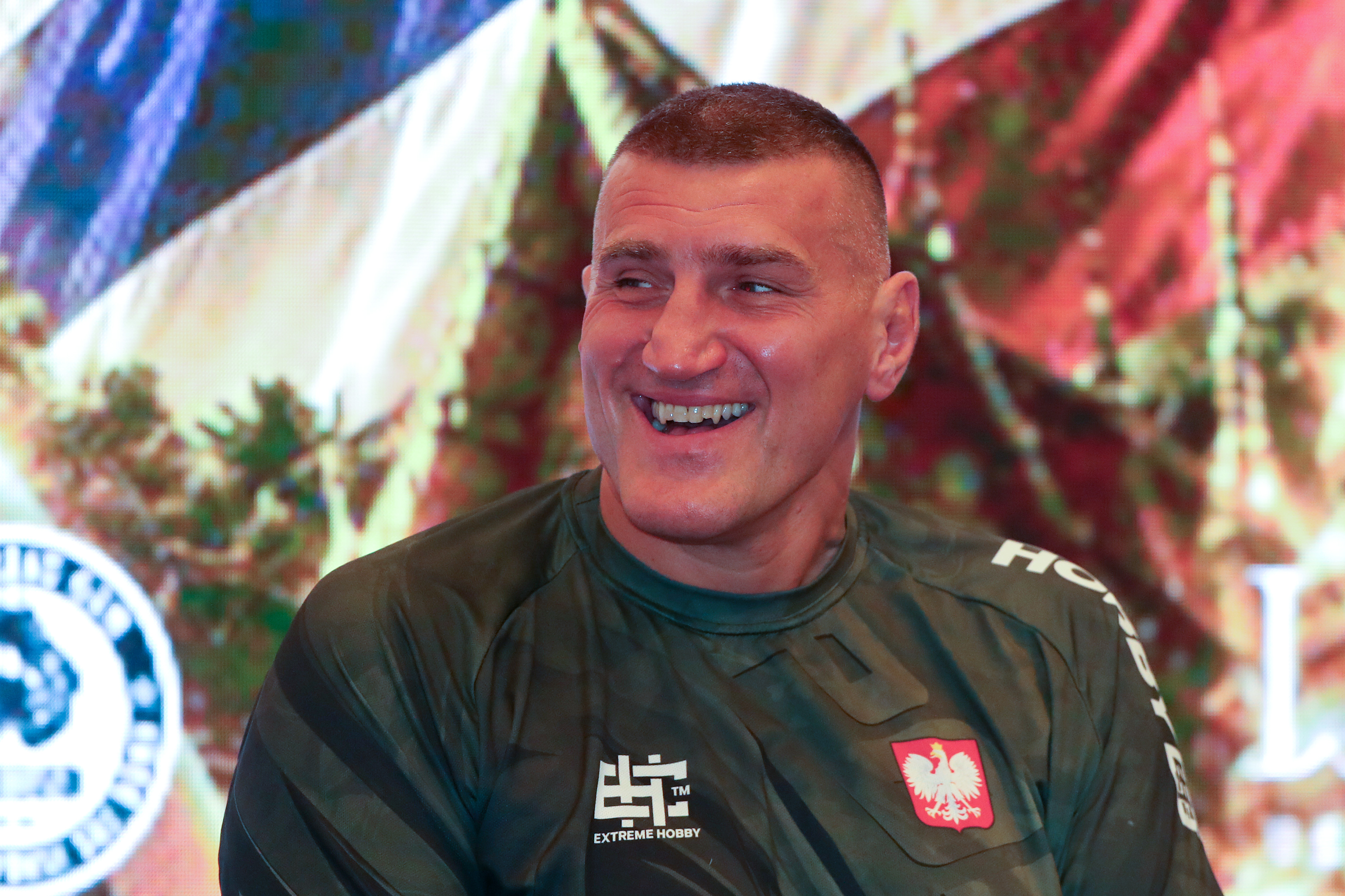 PATTAYA, THAILAND - JULY 22: Mariusz Wach reacts ahead of his Heavyweight fight against Tyson Fury during the Tyson Fury v Mariusz Wach press conference at Melia Pattaya Hotel on July 22, 2026 in Pattaya, Thailand. (Photo by Thananuwat Srirasant/Getty Images)