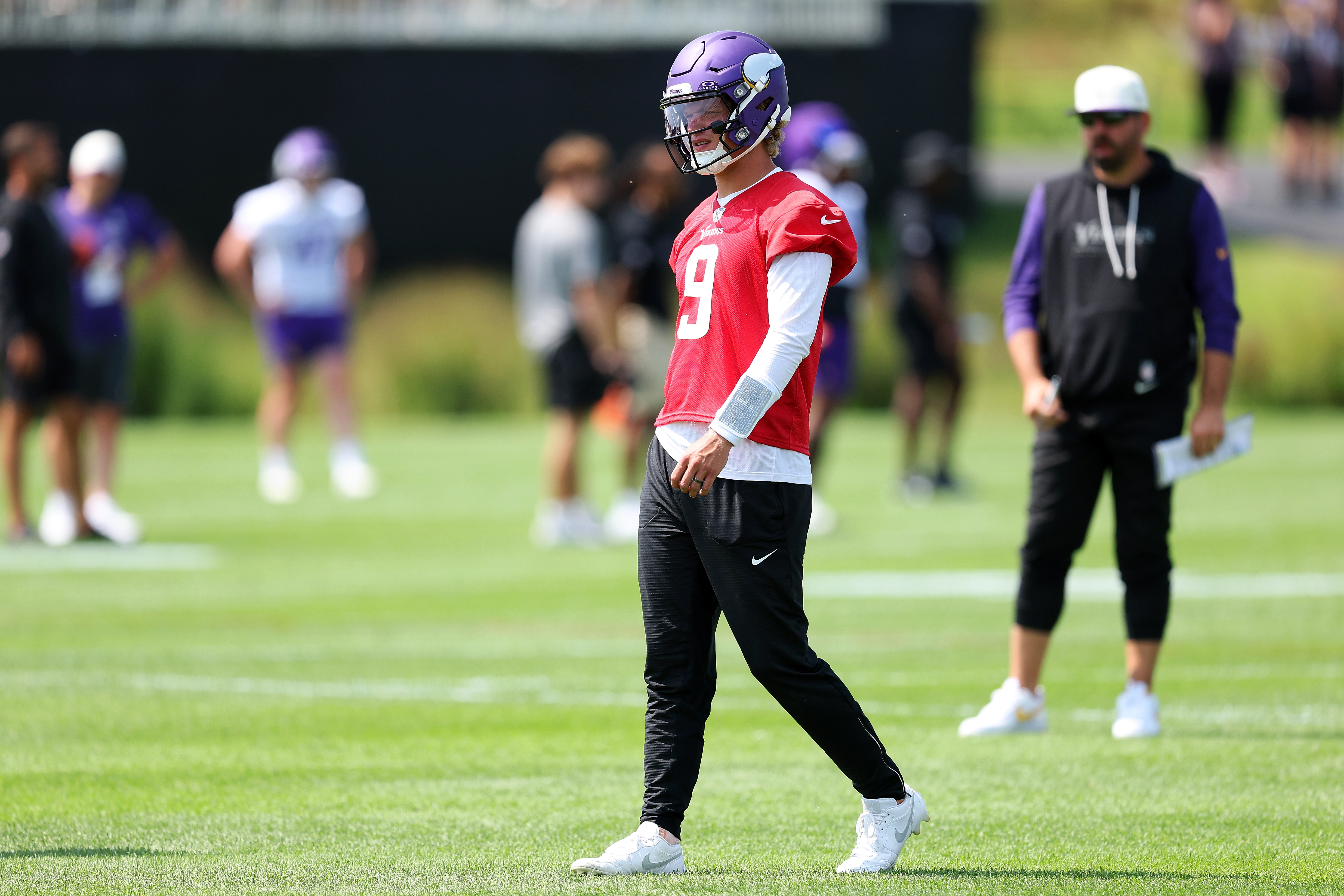 J.J. McCarthy says he was disappointed to not win starting job but wants to stay with Vikings