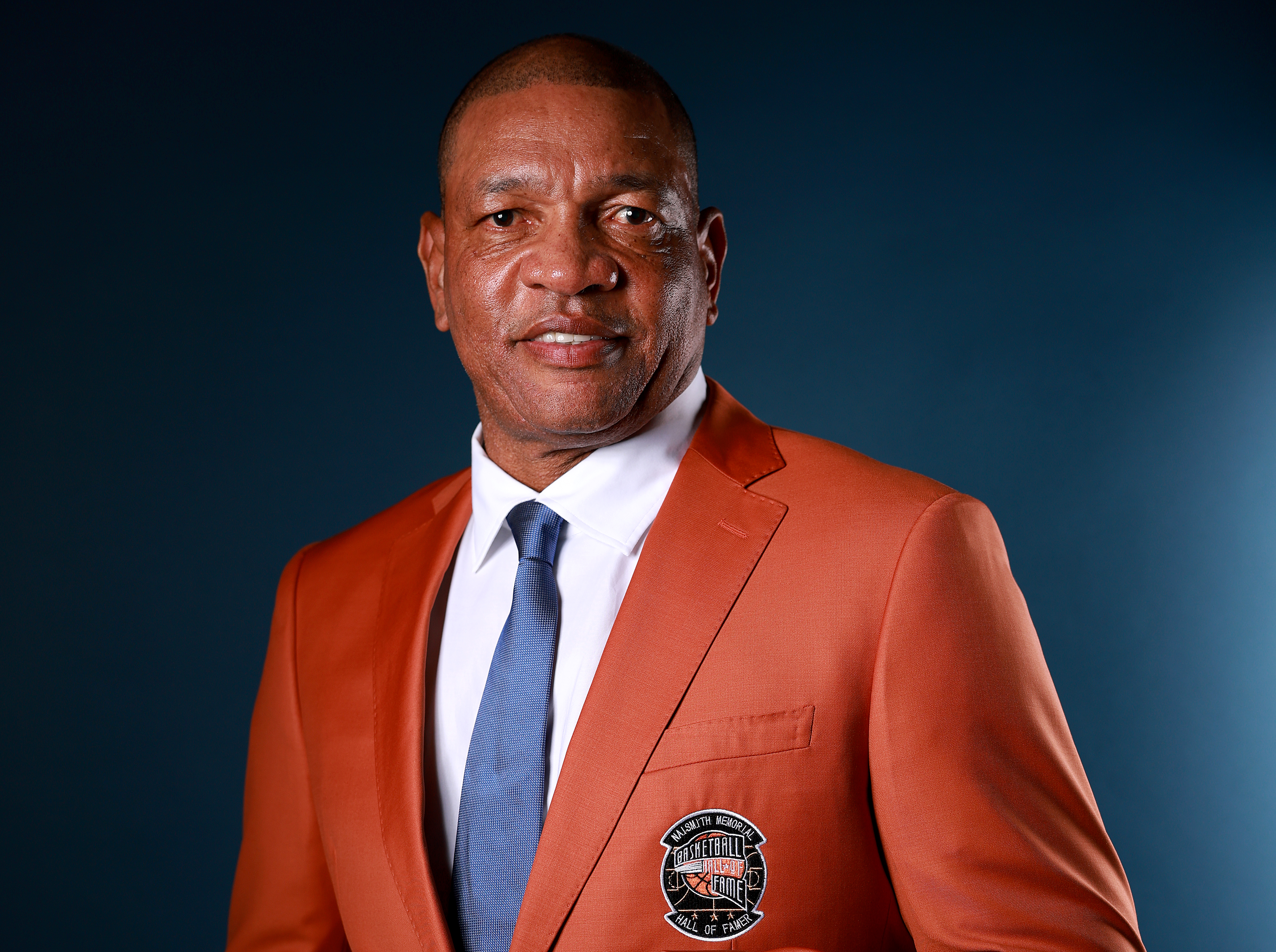 UNCASVILLE, CONNECTICUT - AUGUST 14: Doc Rivers poses for a portrait during the Naismith Basketball Hall of Fame Enshrinement tip-off celebration and awards gala at Mohegan Sun on August 14, 2026 in Uncasville, Connecticut. NOTE TO USER: User expressly acknowledges and agrees that, by downloading and or using this photograph, User is consenting to the terms and conditions of the Getty Images License Agreement. (Photo by Elsa/Getty Images)