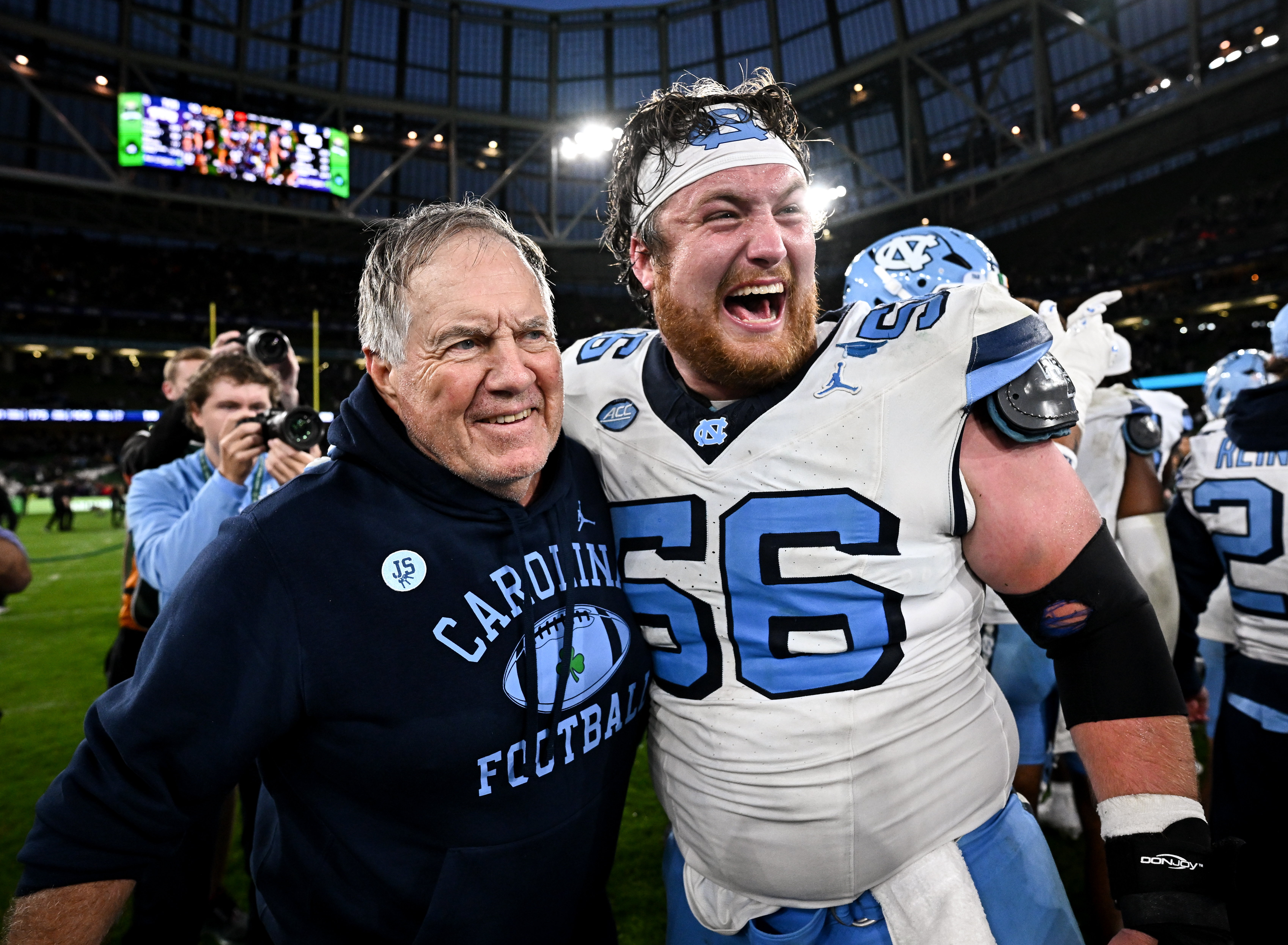 For at least 1 week, Bill Belichick has quieted the noise at UNC — and even cracked a smile