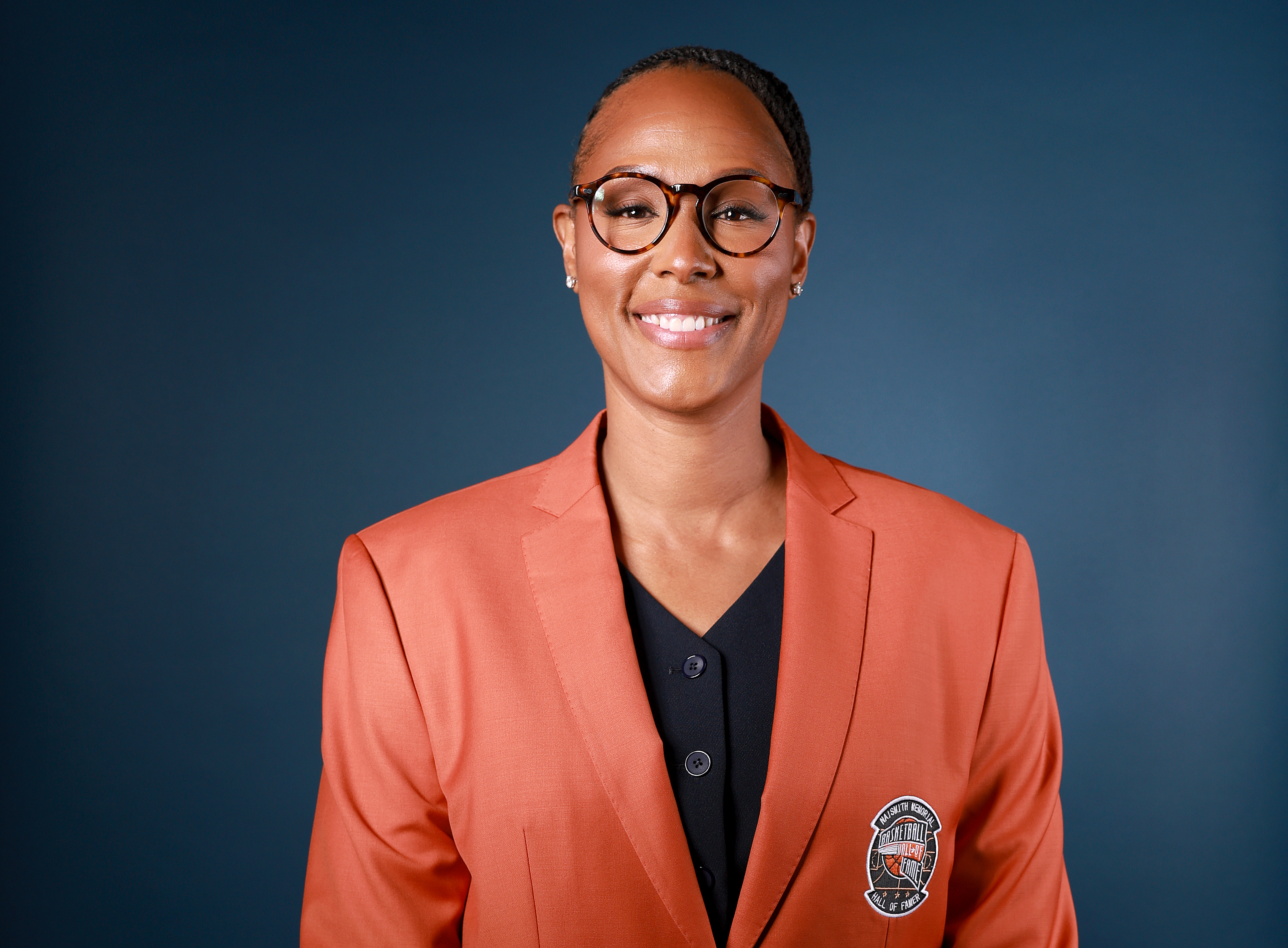 UNCASVILLE, CONNECTICUT - AUGUST 14: Chamique Holdsclaw poses for a portrait during the Naismith Basketball Hall of Fame Enshrinement tip-off celebration and awards gala at Mohegan Sun on August 14, 2026 in Uncasville, Connecticut. NOTE TO USER: User expressly acknowledges and agrees that, by downloading and or using this photograph, User is consenting to the terms and conditions of the Getty Images License Agreement. (Photo by Elsa/Getty Images)