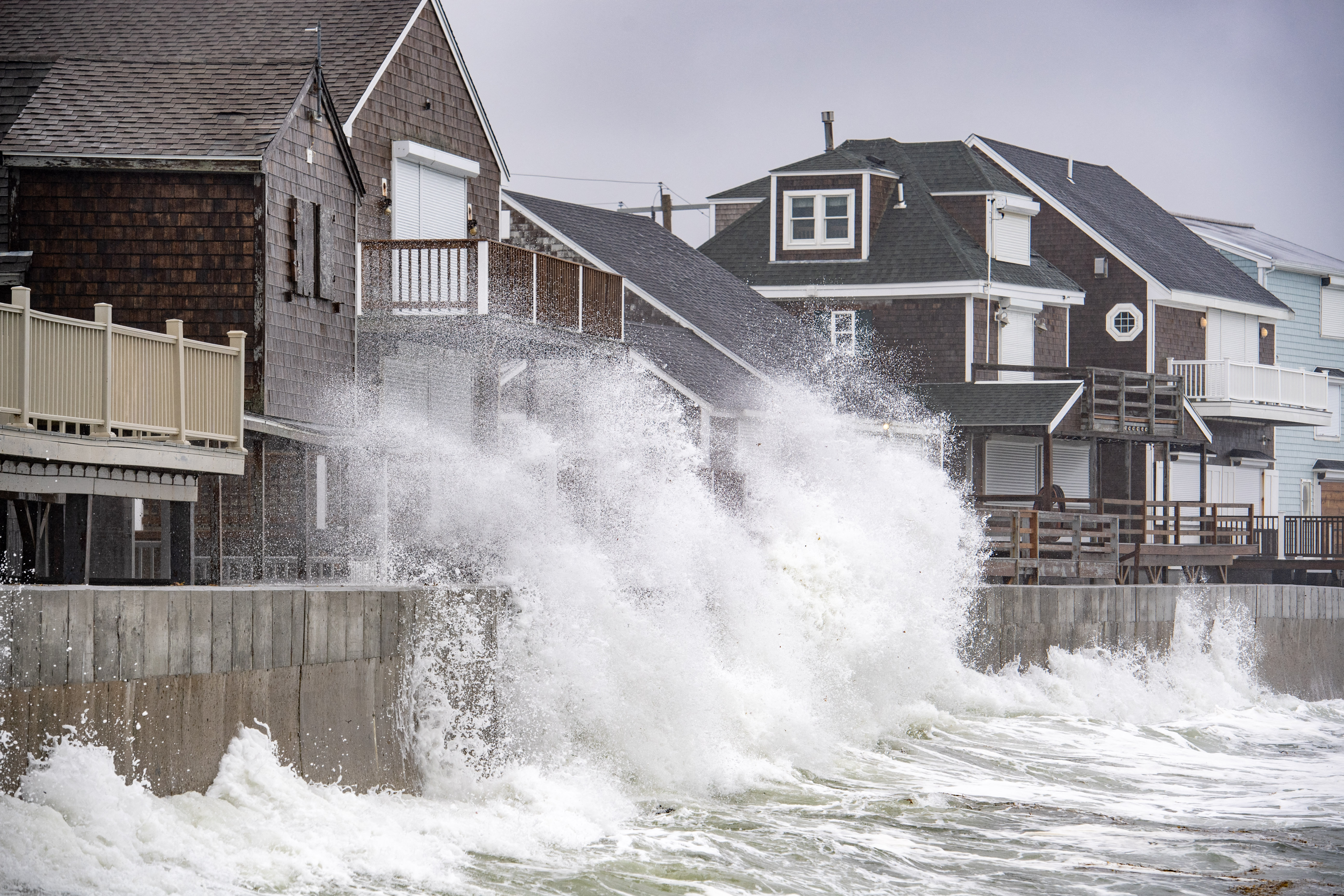 Roads flood in New Jersey, inundating some homes, as a nor’easter takes shape