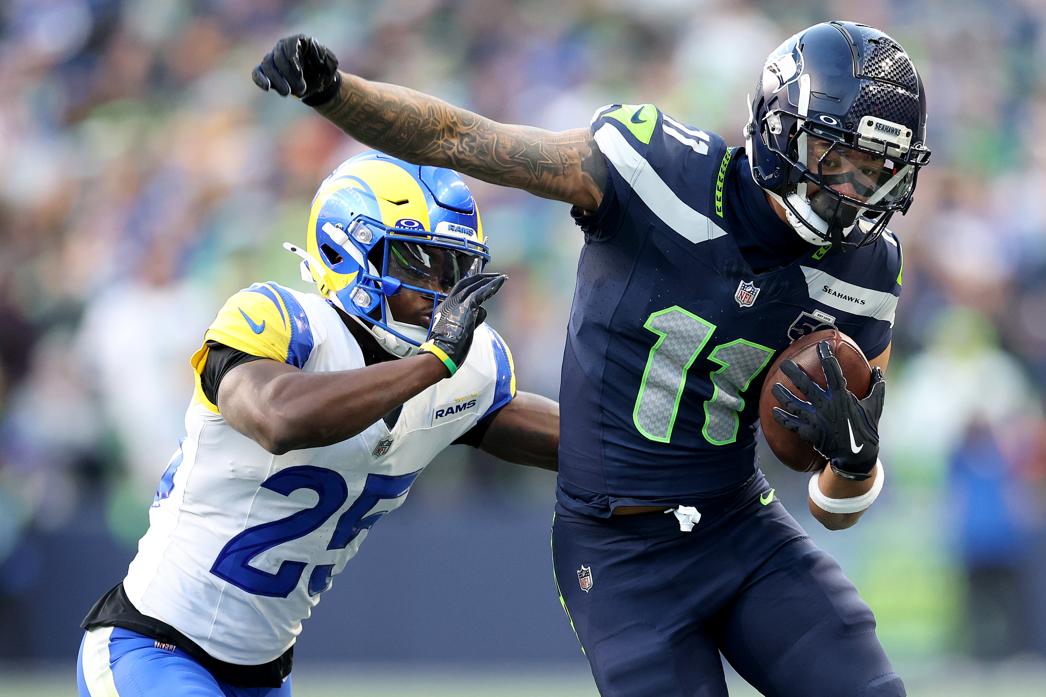 Seahawks’ top challenger on road to Super Bowl defense should be the Rams. But with more than 100 days until that test, Patriots arrive first