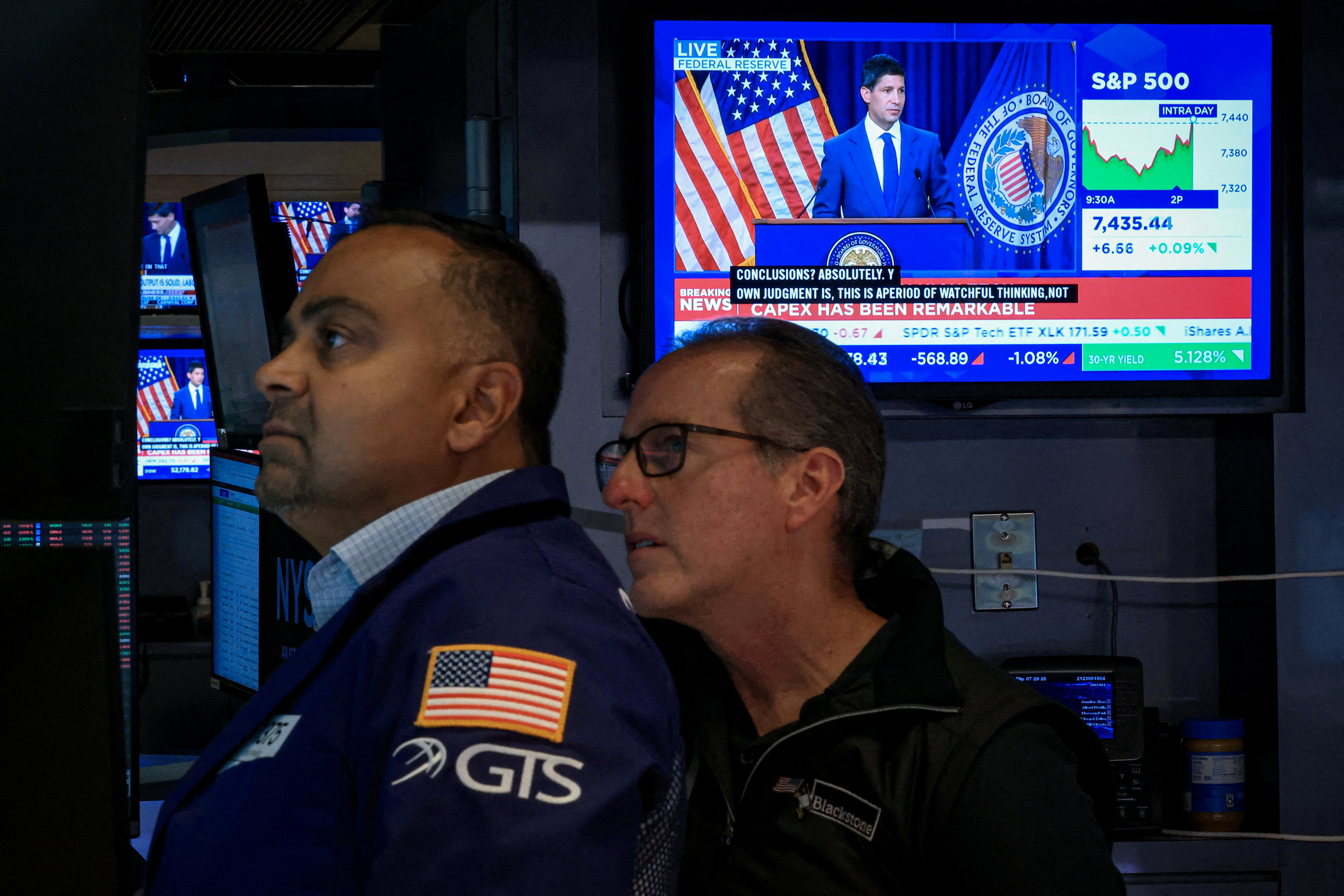 Stock market today:  Nasdaq wavers, S&P 500 and Dow climb ahead of Fed decision, Big Tech earnings