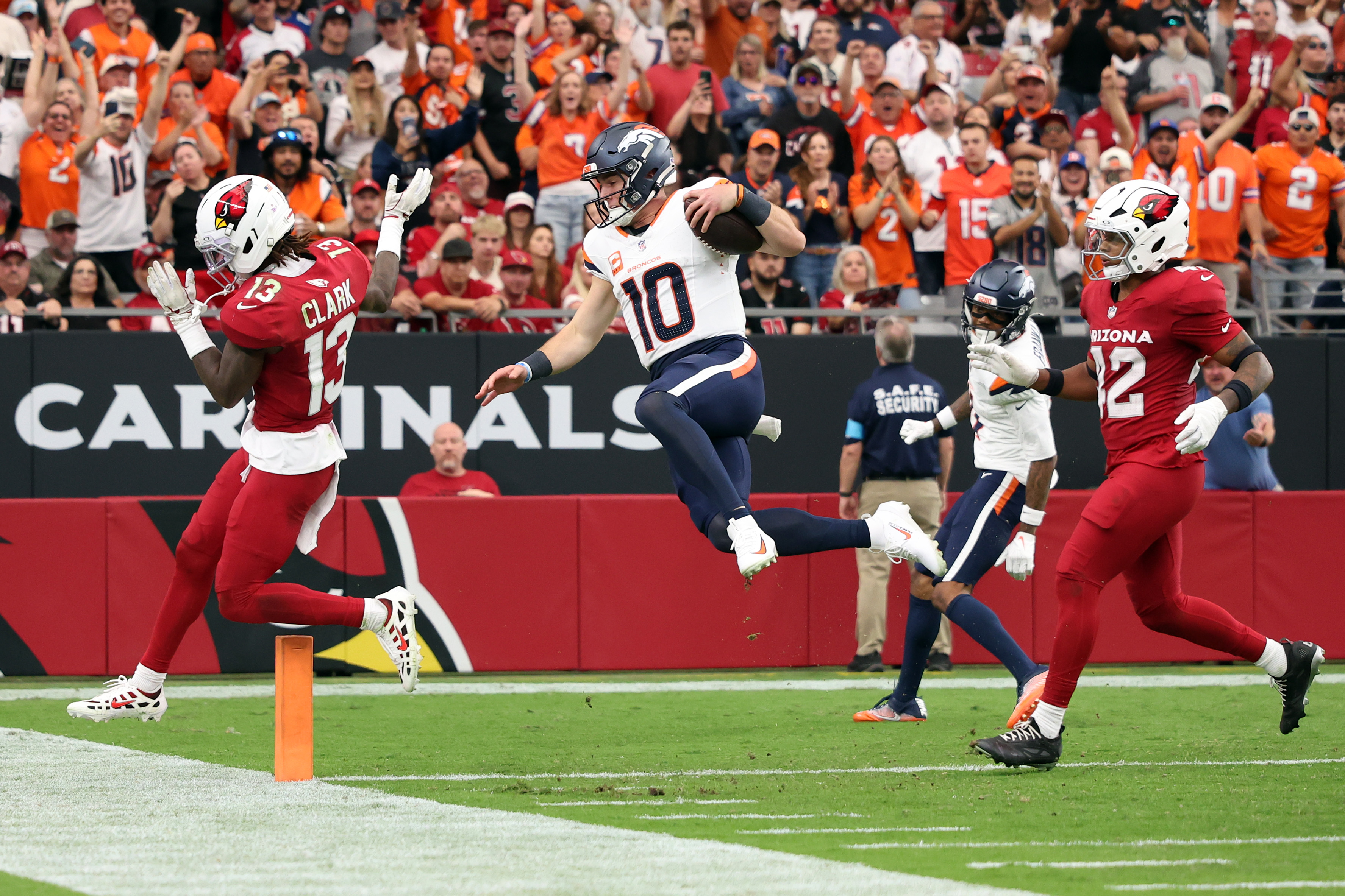 Bo Nix breaks out wild 62-yard touchdown run in Broncos&amp;#39; win over Cardinals