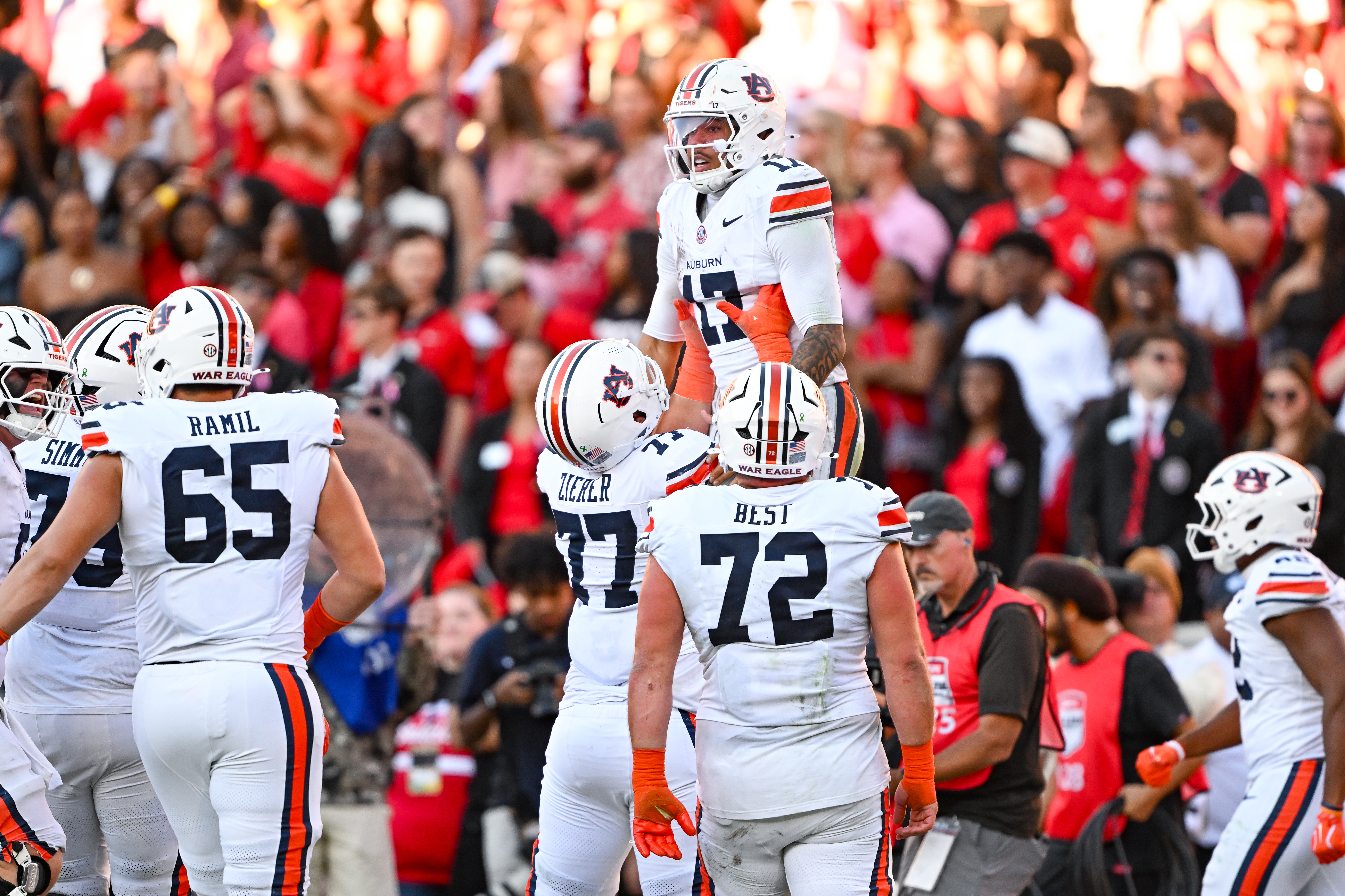 Byrum Brown, Auburn upset top-ranked Georgia