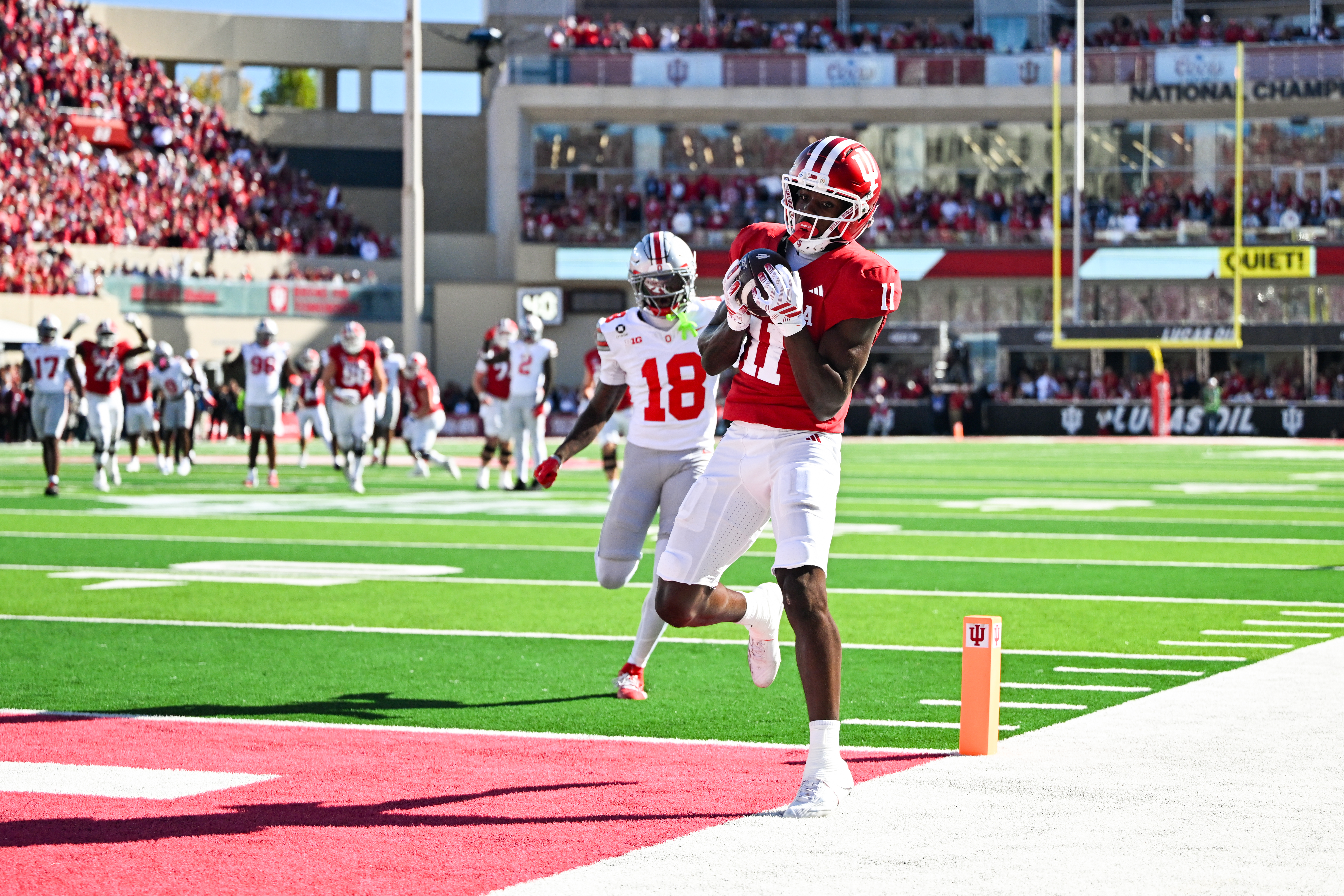 What was the most damaging loss from the chaotic college football weekend? 
