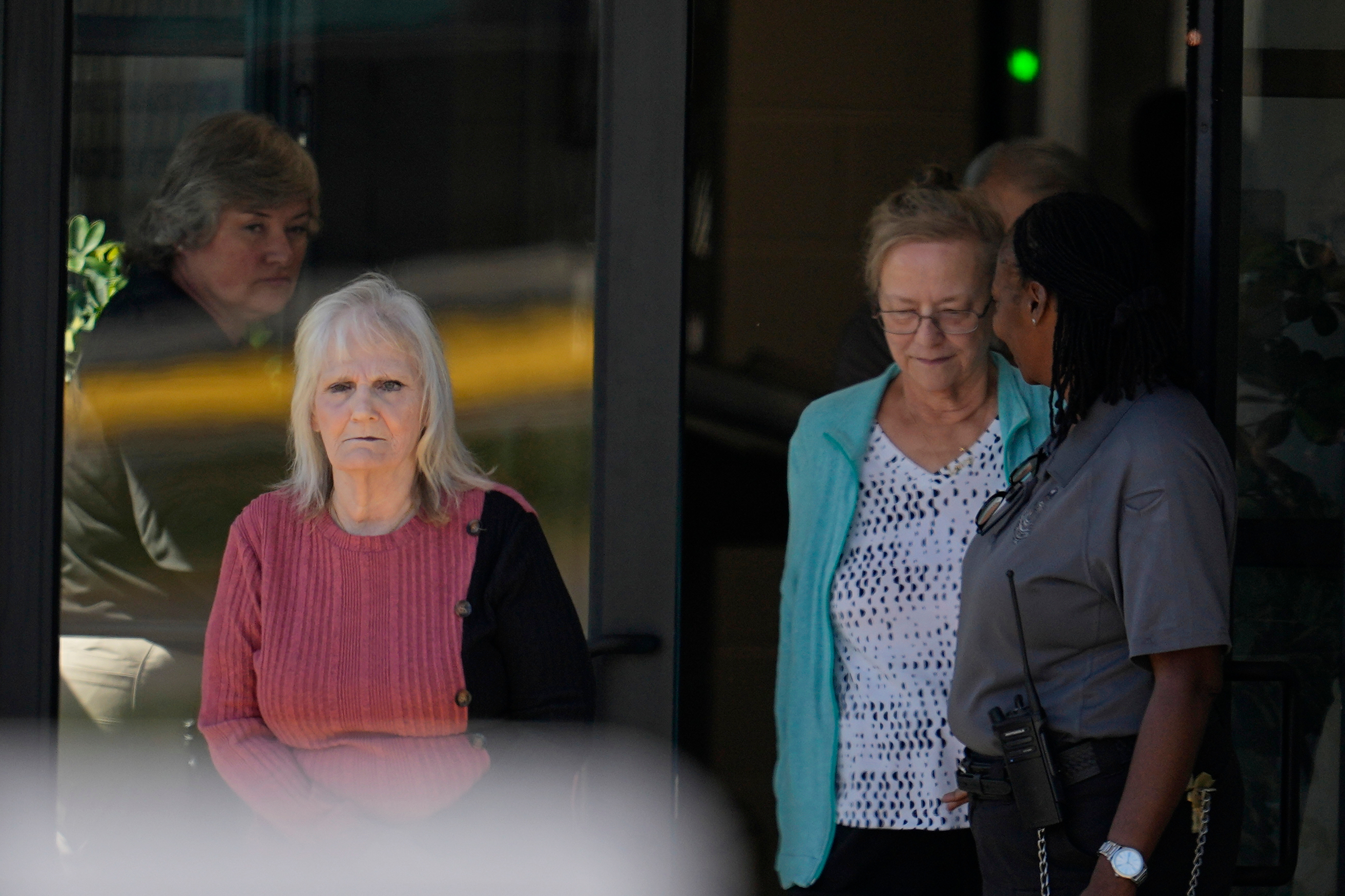May Martinez, mother of murder victim Colleen Slemmer, outside the Riverbend Maximum Security Institution.