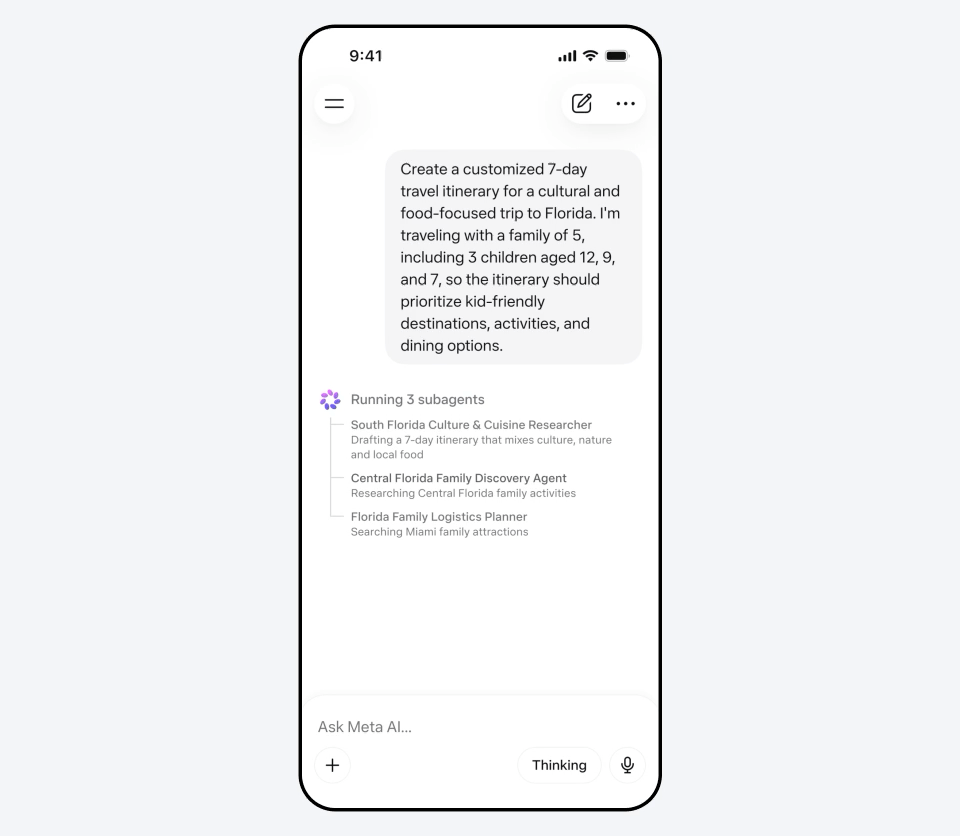 Meta's Muse Spark model brings reasoning capabilities to the Meta AI app