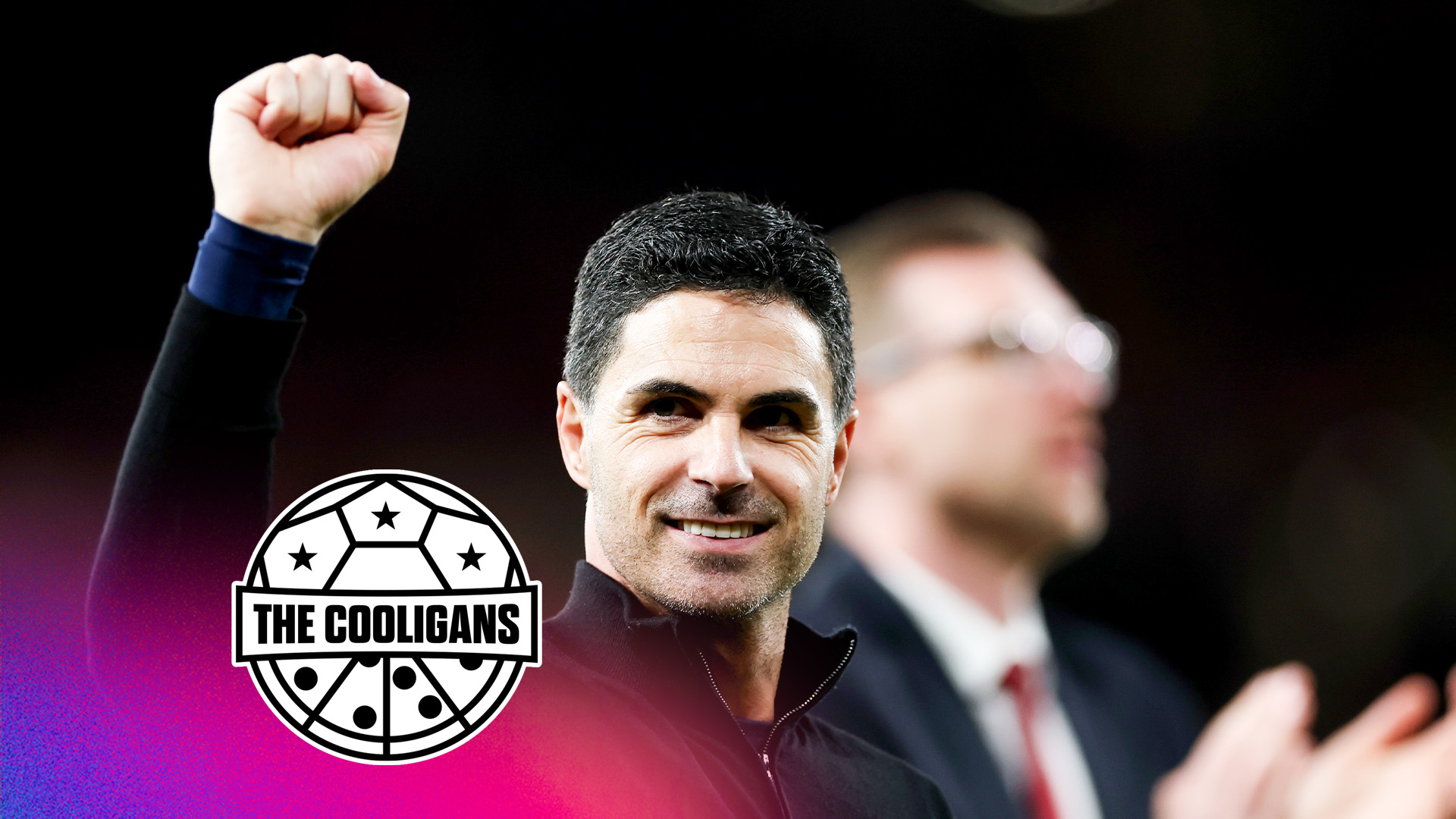 Mikel Arteta, Manager of Arsenal, celebrates after the team's victory in the Premier League match between Arsenal and Burnley at Emirates Stadium on May 18, 2026 in London, England. (Photo by Justin Setterfield/Getty Images