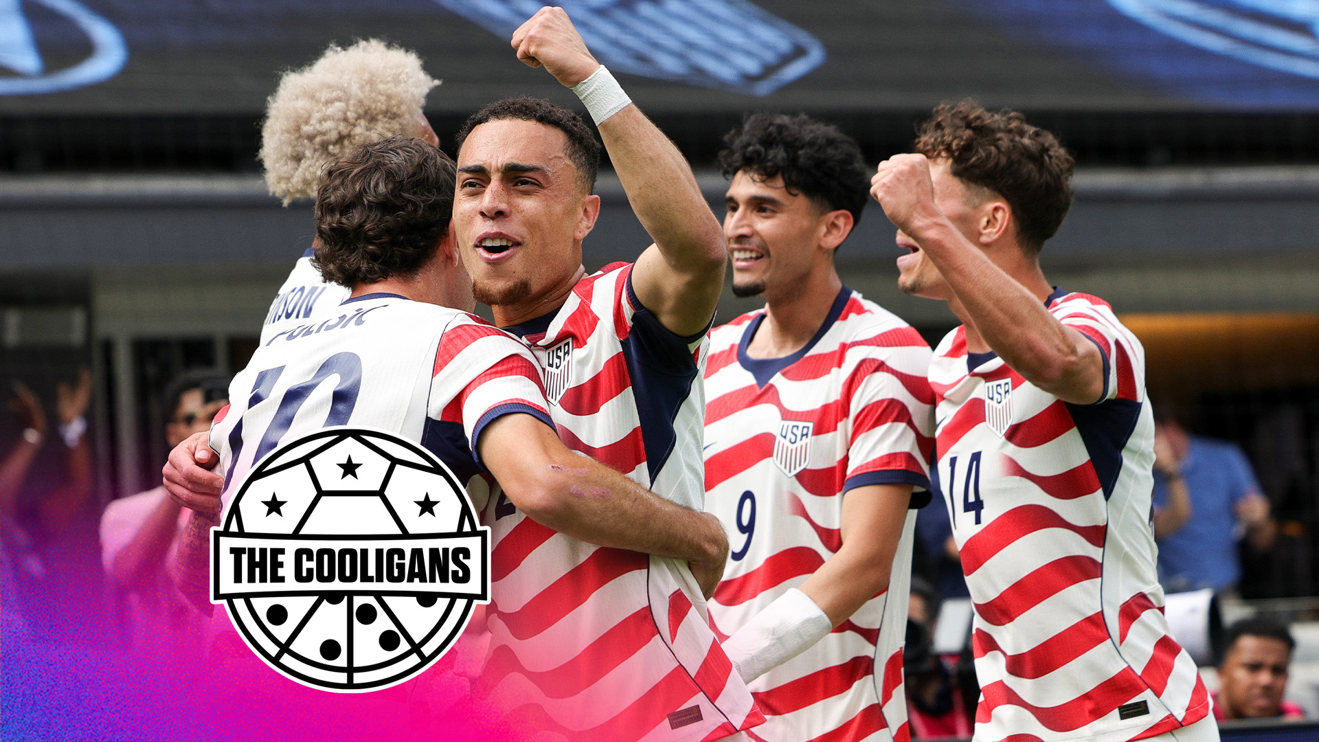 Sergino Dest of United States celebrates after scoring his team's first goal during the international friendly match between United States and Senegal at Bank of America Stadium on May 31, 2026 in Charlotte, North Carolina. (Photo by John Dorton/USSF/Getty Images)