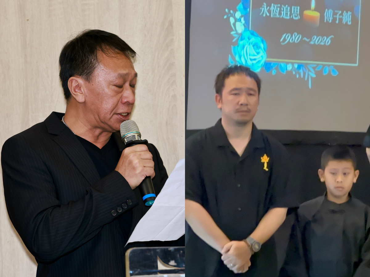 傅子純爸爸白髮人送黑髮人 游安順12...