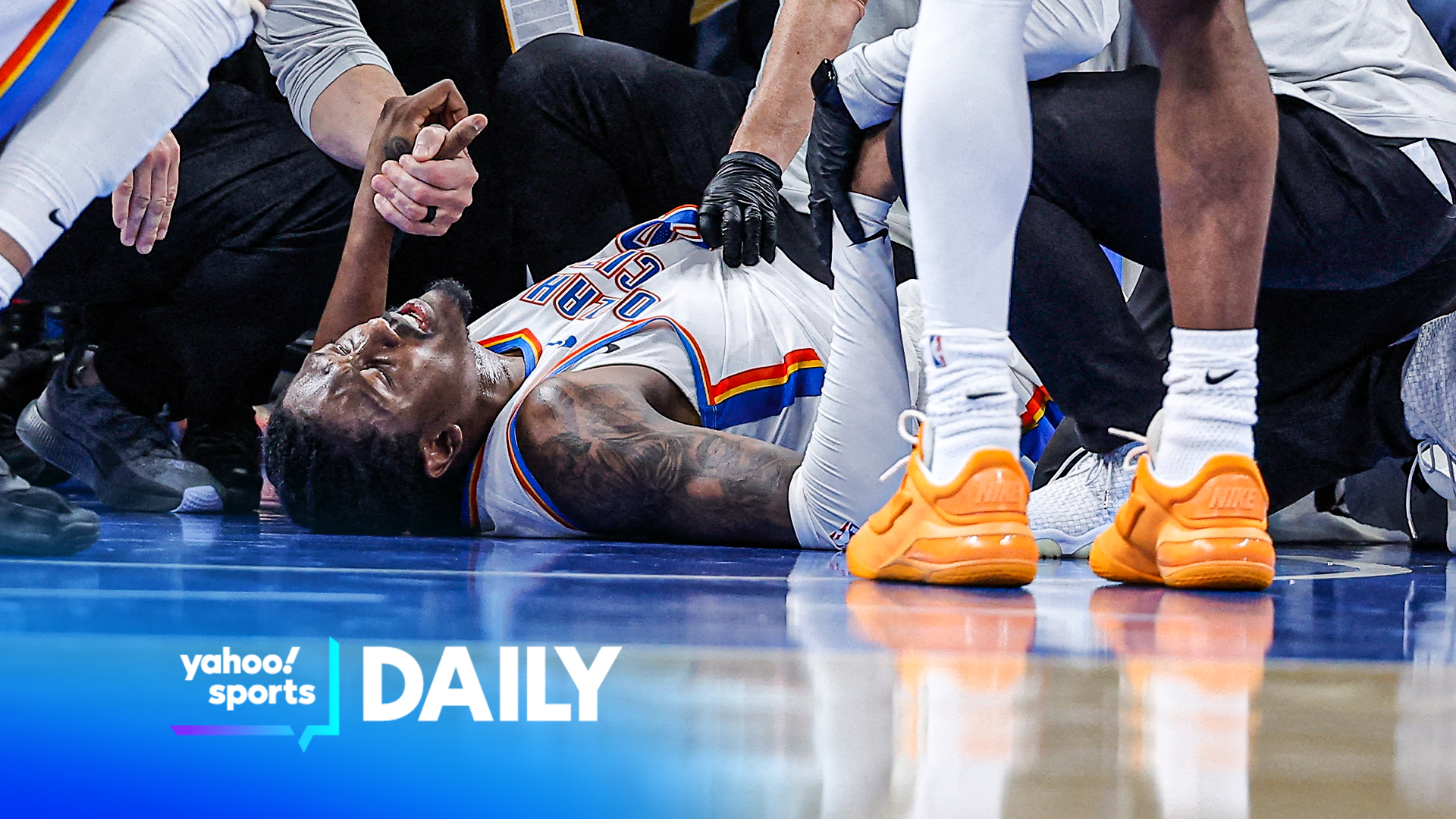 Thunder’s Jalen Williams suffers gruesome leg injury, stretchered off court
