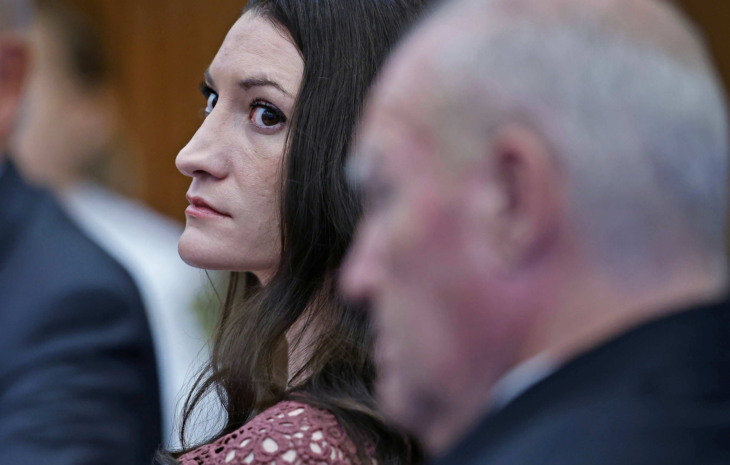 Image of Lindsay Clancy in a courtroom setting.