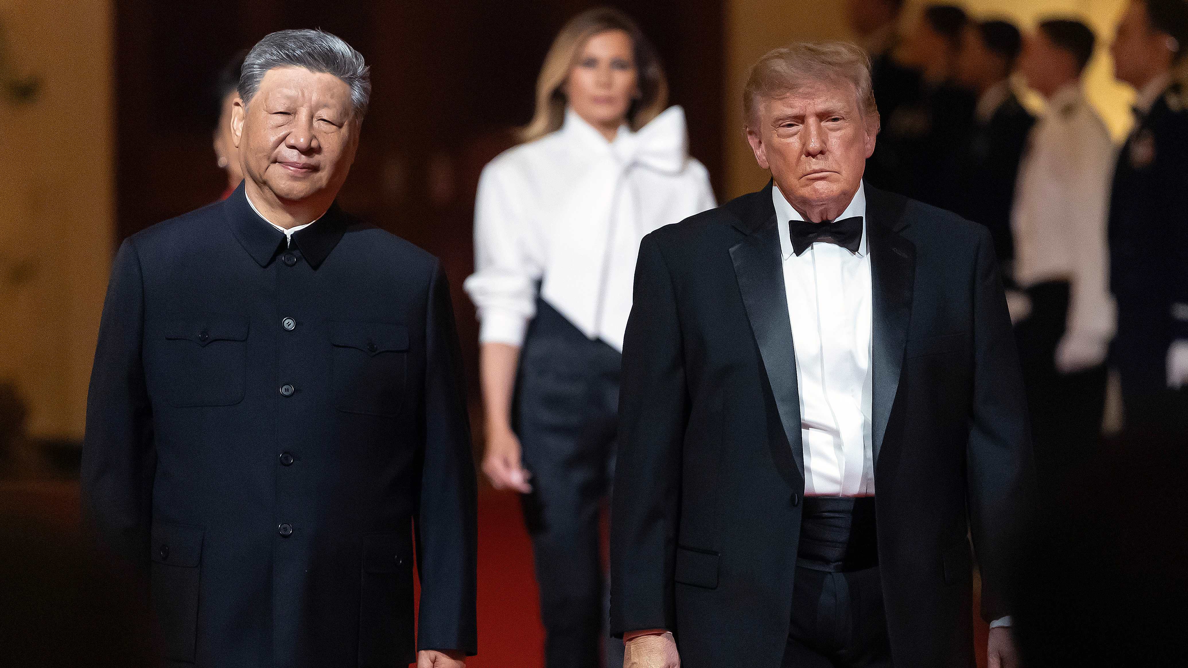 President Trump and Xi Jinping at the state dinner in the White House
