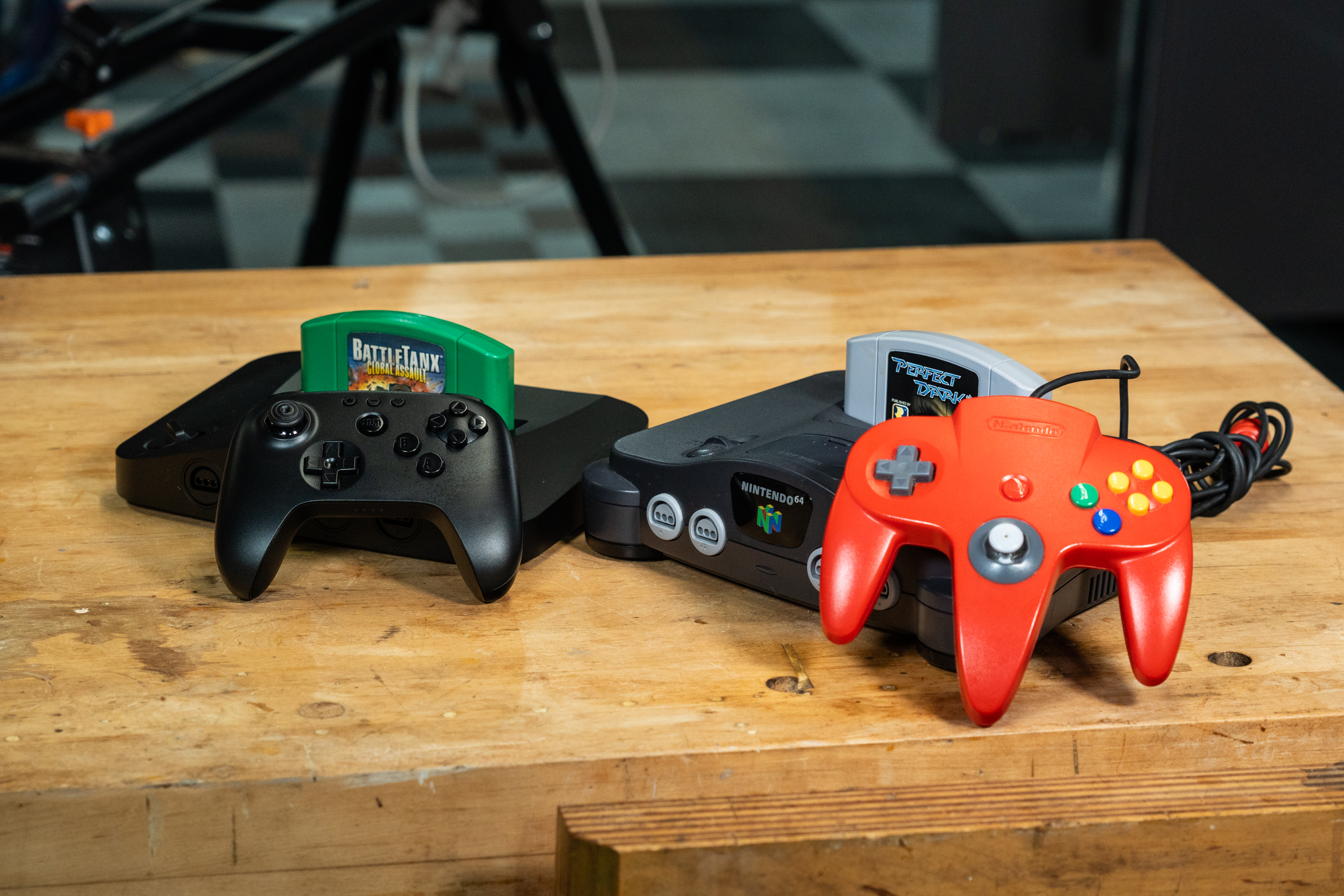 The Analogue 3D and the Nintendo 64.