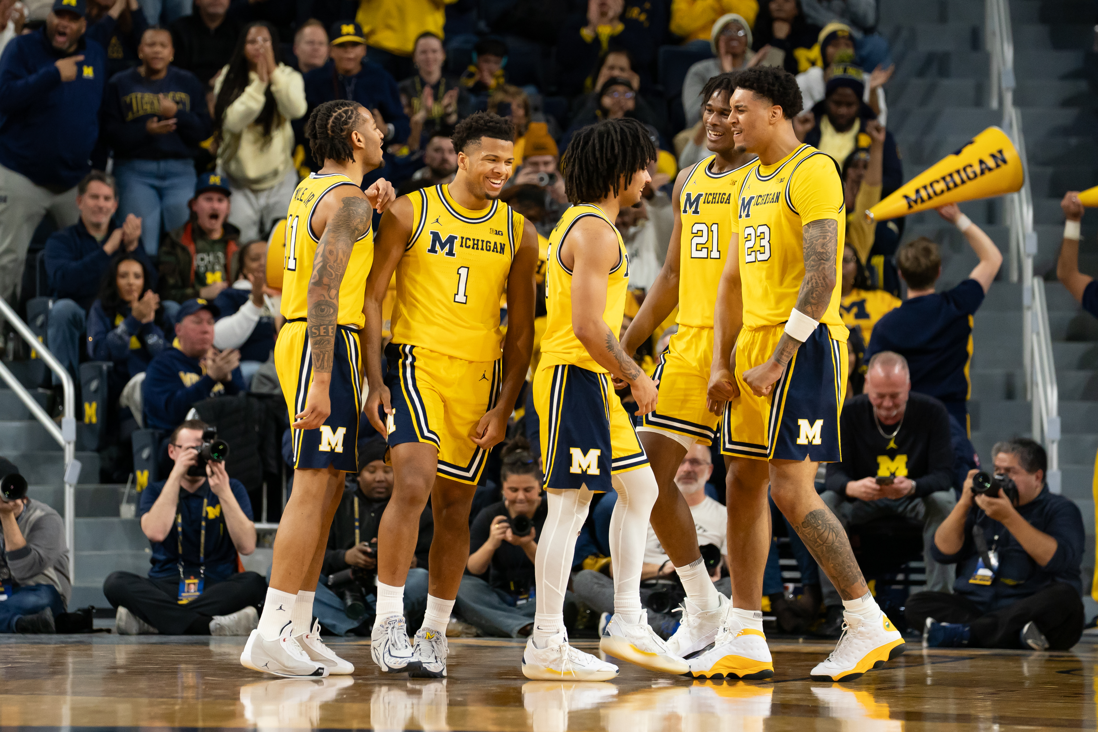 Michigan is the only team with a top five offense and defense. (Jaime Crawford/Getty Images)