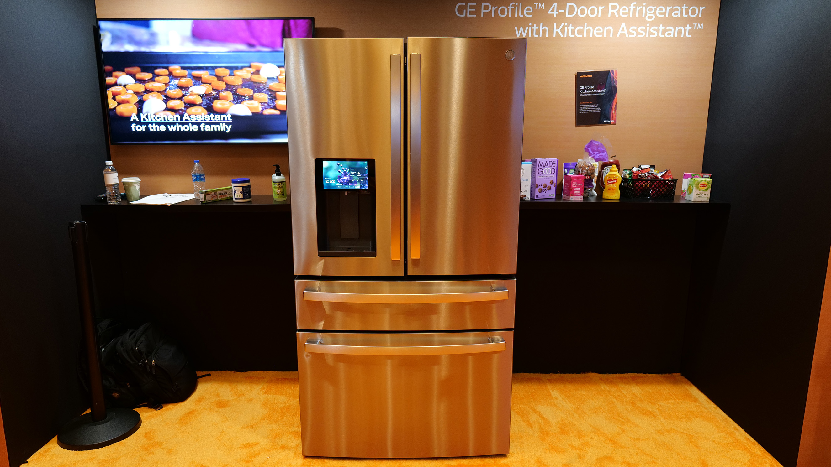 GE Profile Smart Fridge on display at CES