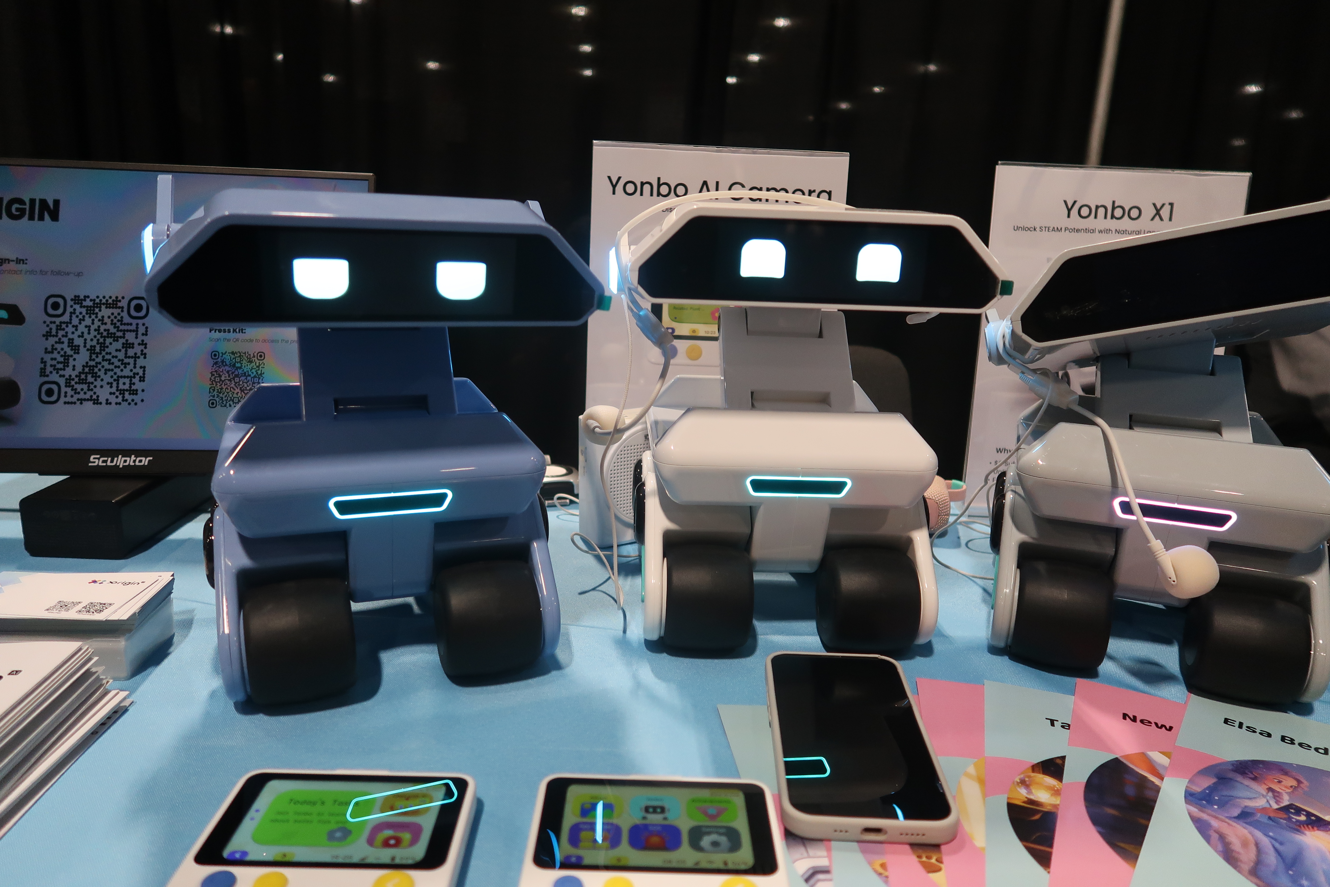 Yonbo AI companion, a children's dog-like robot, pictured at CES Unveiled