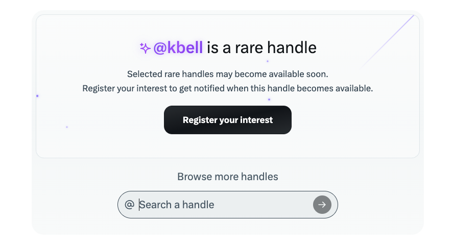 My first initial and last name is, apparently, "rare."