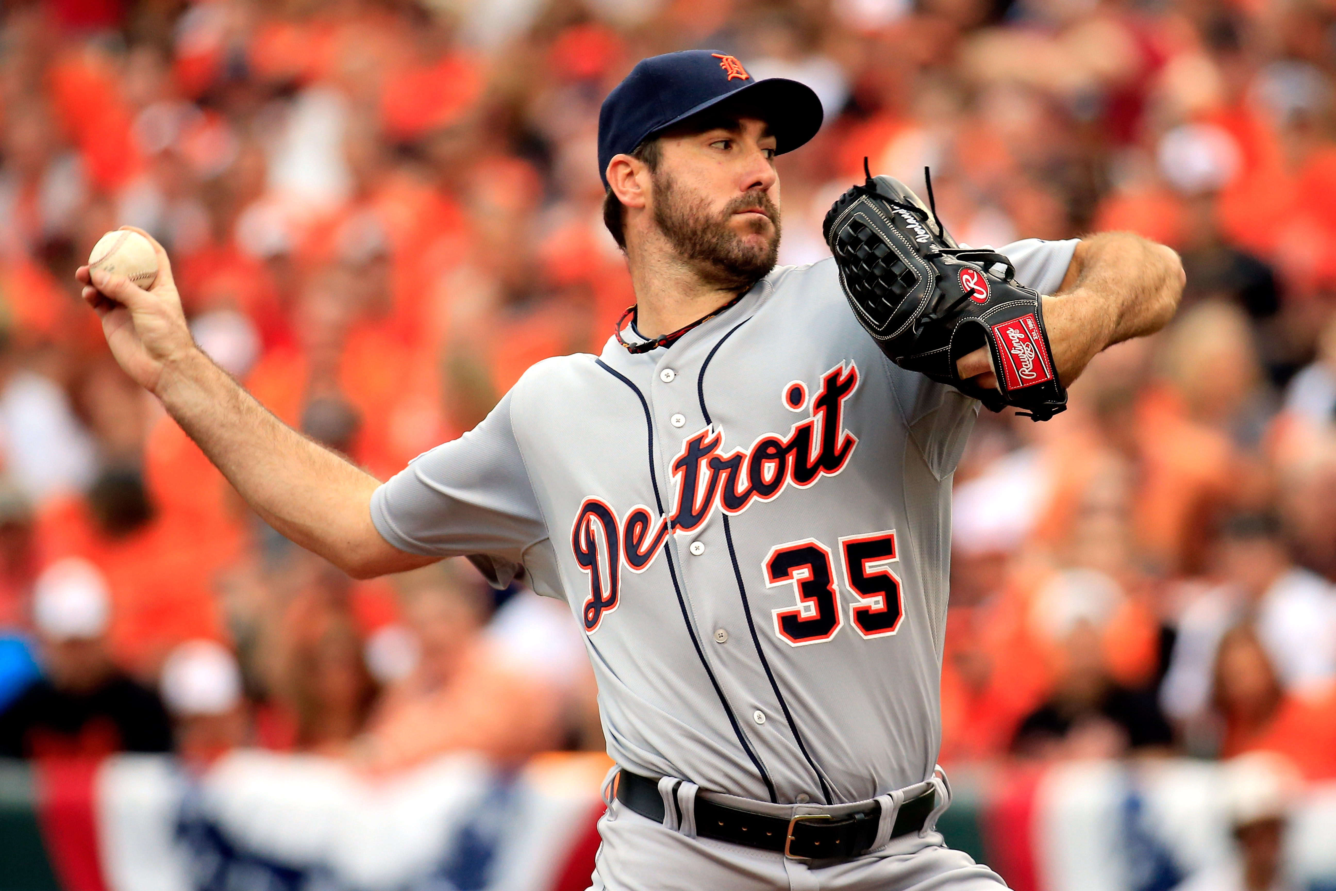 Verlander in 2014. (Rob Carr/Getty Images)