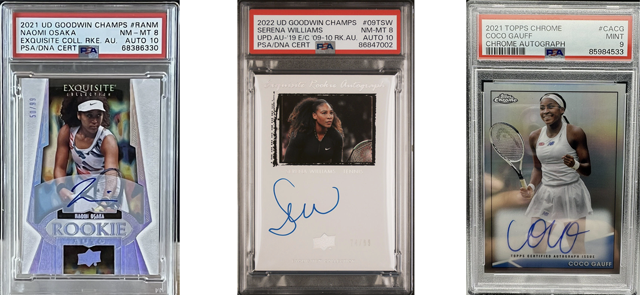 The top women's tennis cards to chase.