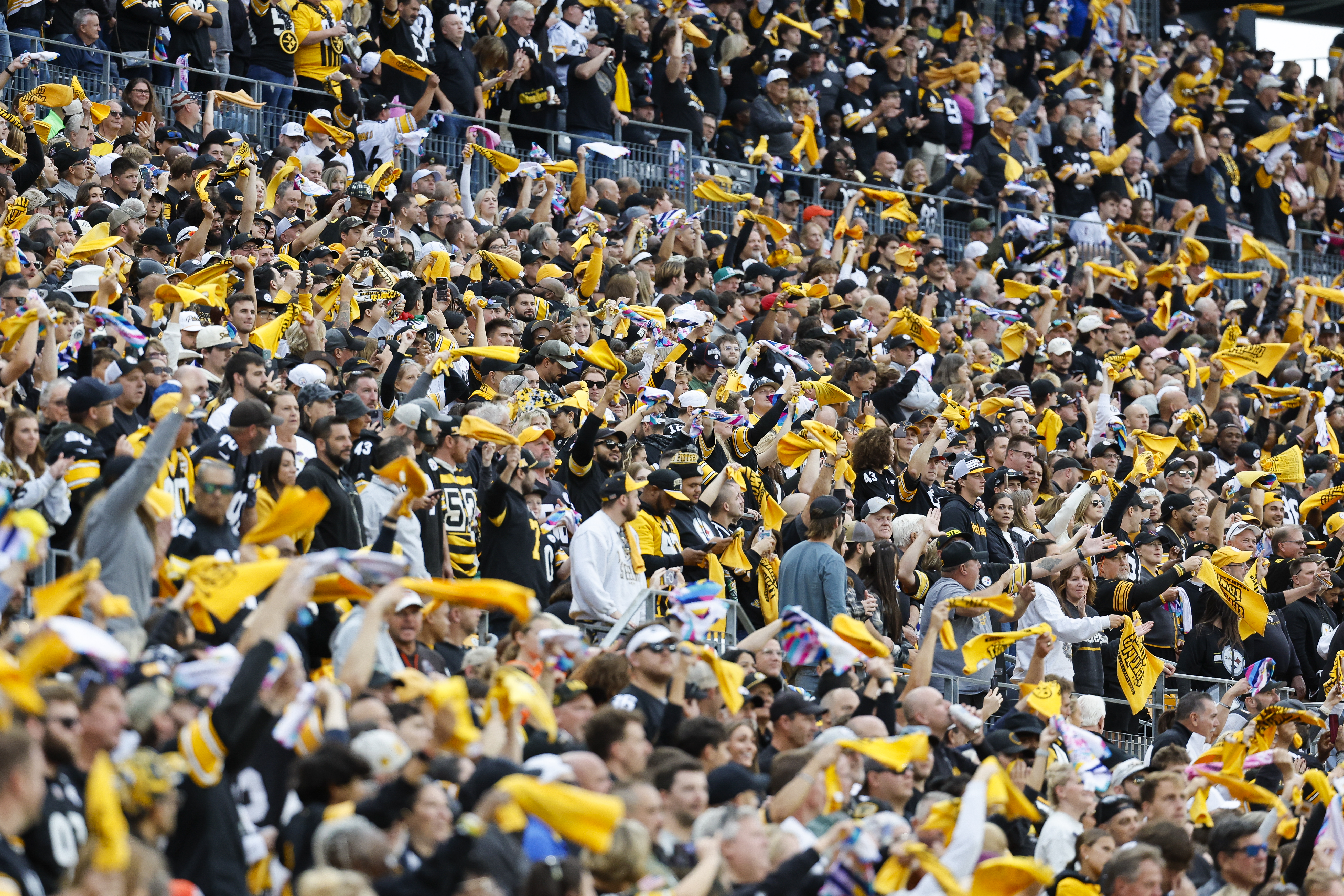 The Terrible Towels will be out in full force tonight. (Justin K. Aller/Getty Images)