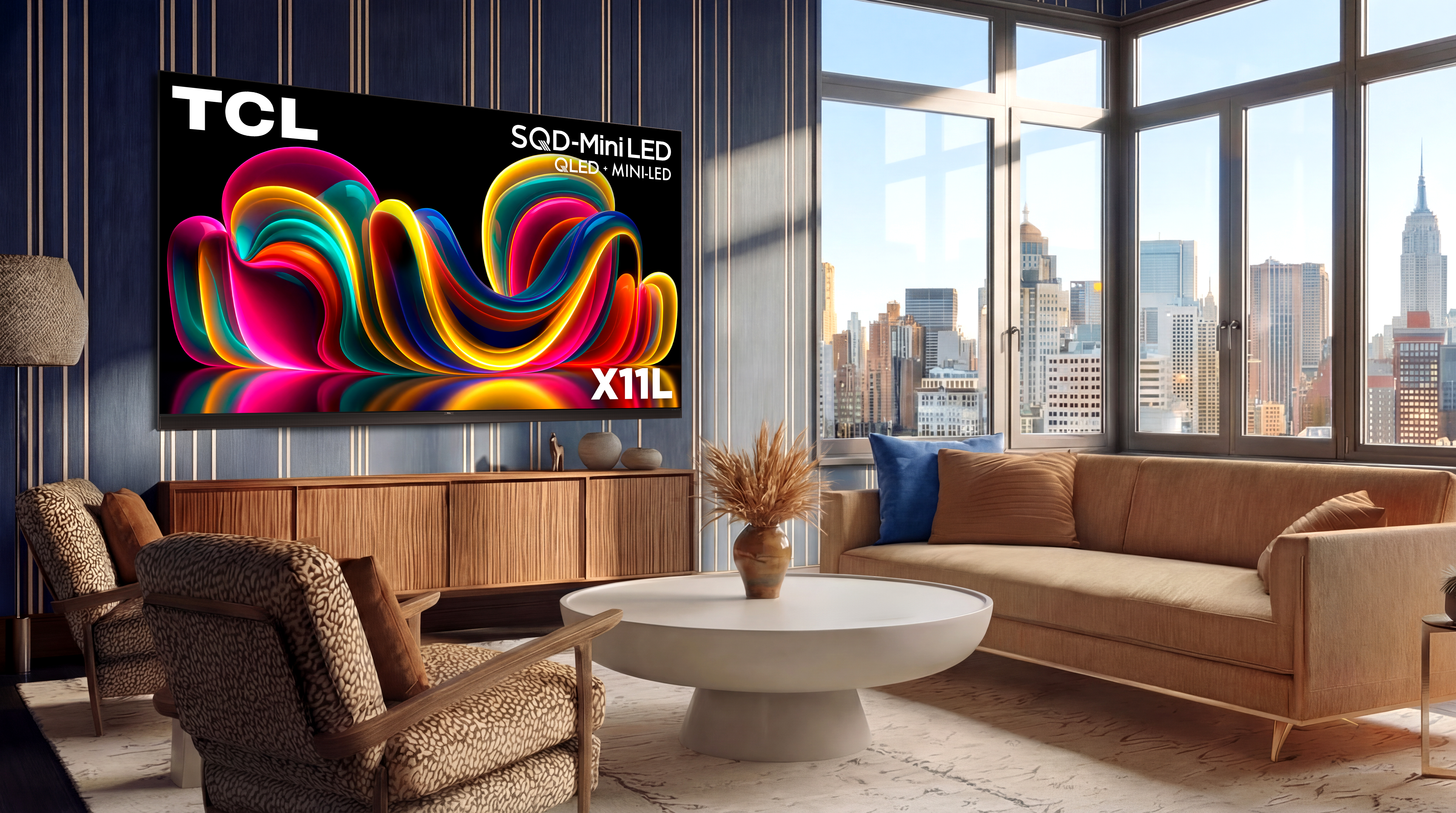 Lifestyle photo of the TCL X11L SQD-Mini LED Series